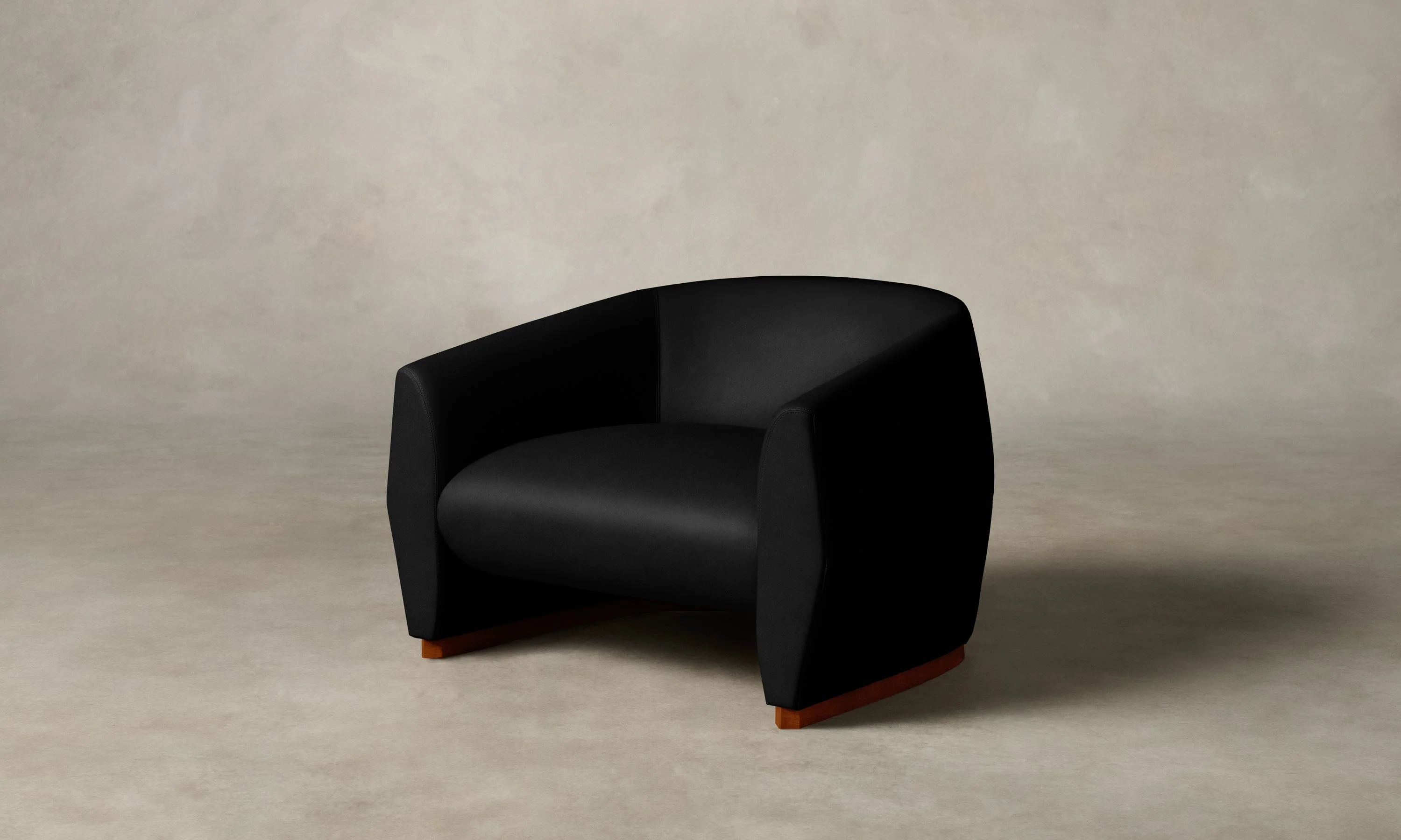 The Alpe Chair - Costa Leather Jet - Image 4