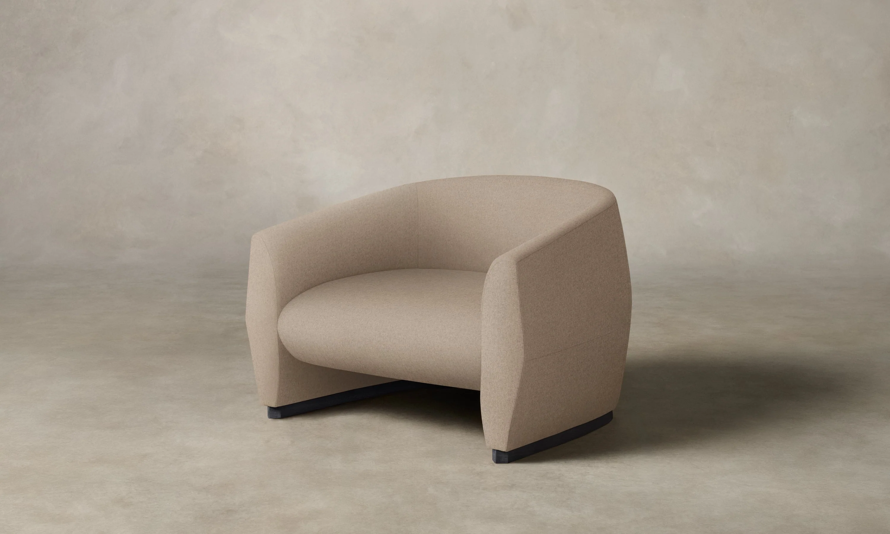 The Alpe Chair - Italian Brushed Wool Fox - Image 2