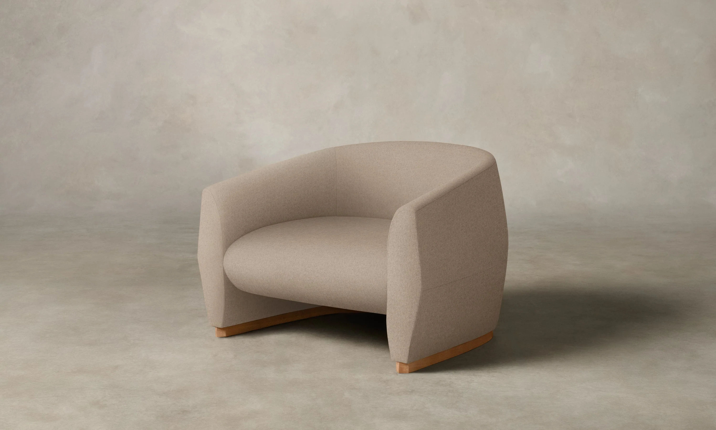 The Alpe Chair - Italian Brushed Wool Fox - Image 3