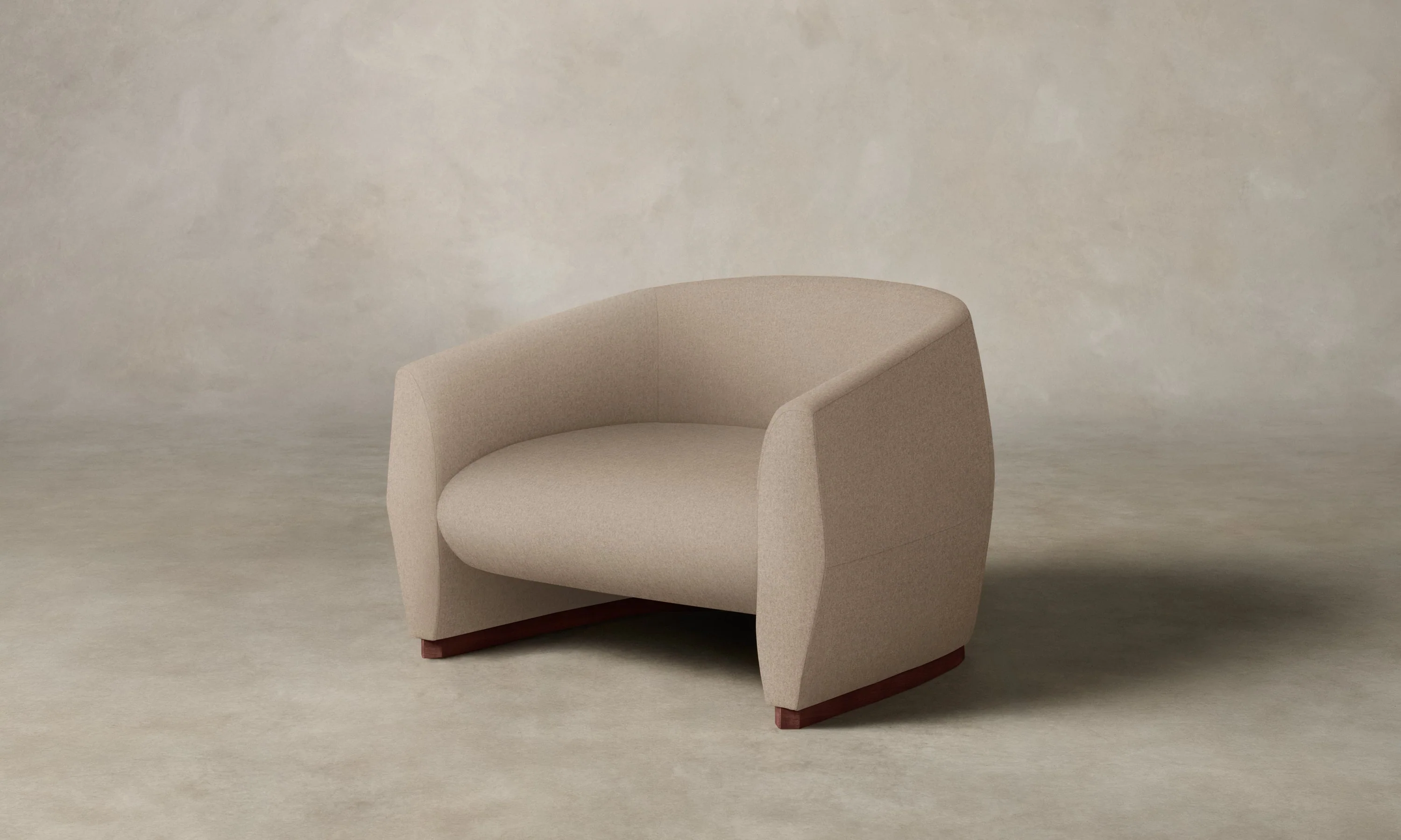 The Alpe Chair - Italian Brushed Wool Fox - Image 4