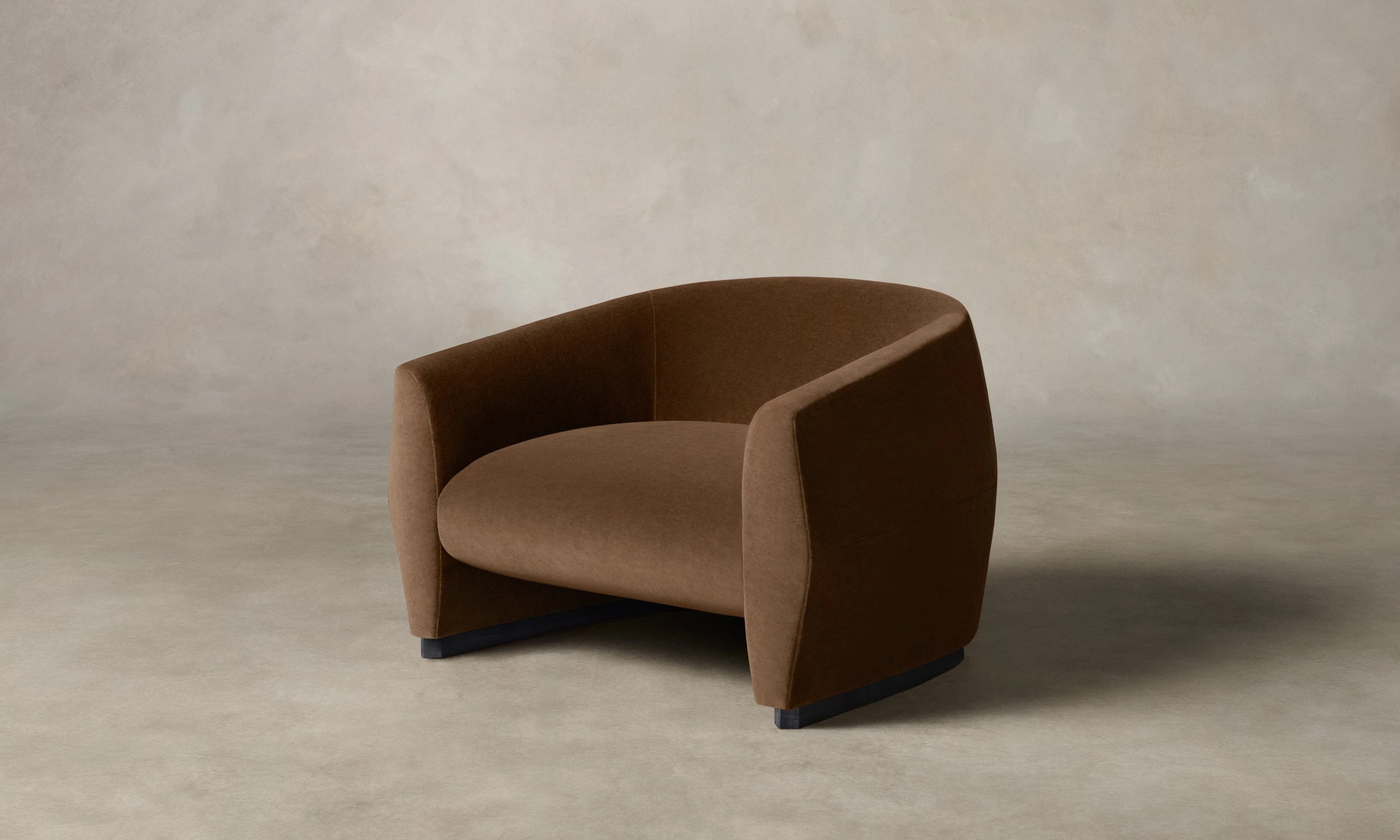 The Alpe Chair - Marled Alpaca Velvet Whiskey - Image 2