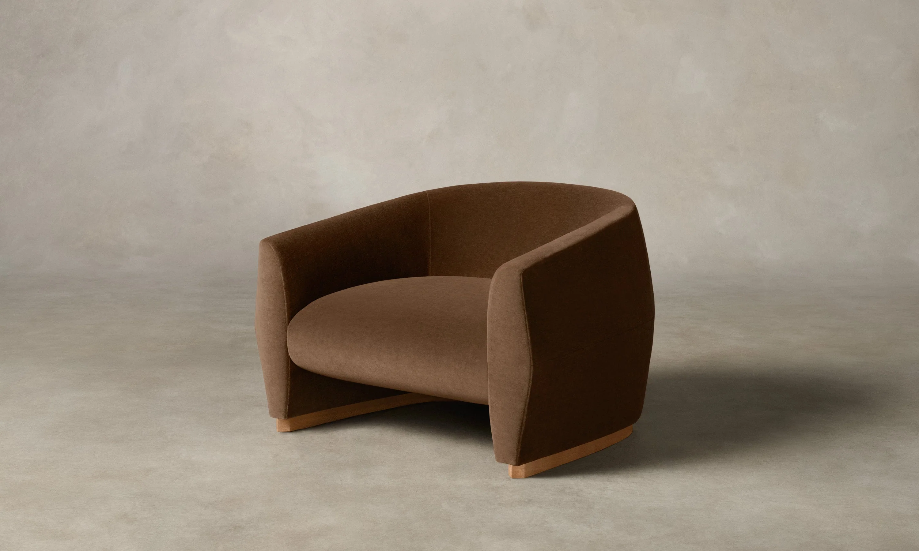The Alpe Chair - Marled Alpaca Velvet Whiskey - Image 3