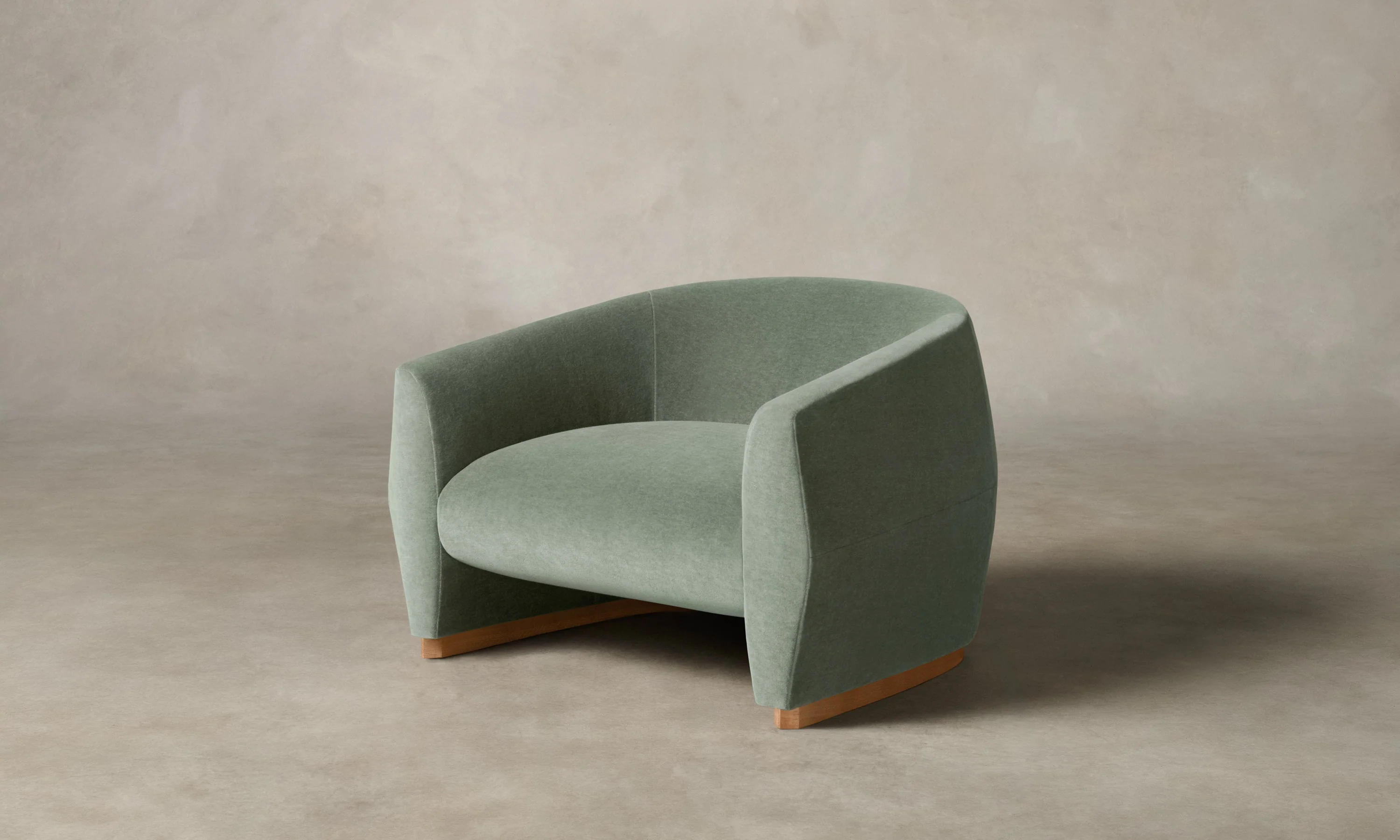 The Alpe Chair - Performance Velvet Seafoam - Image 3