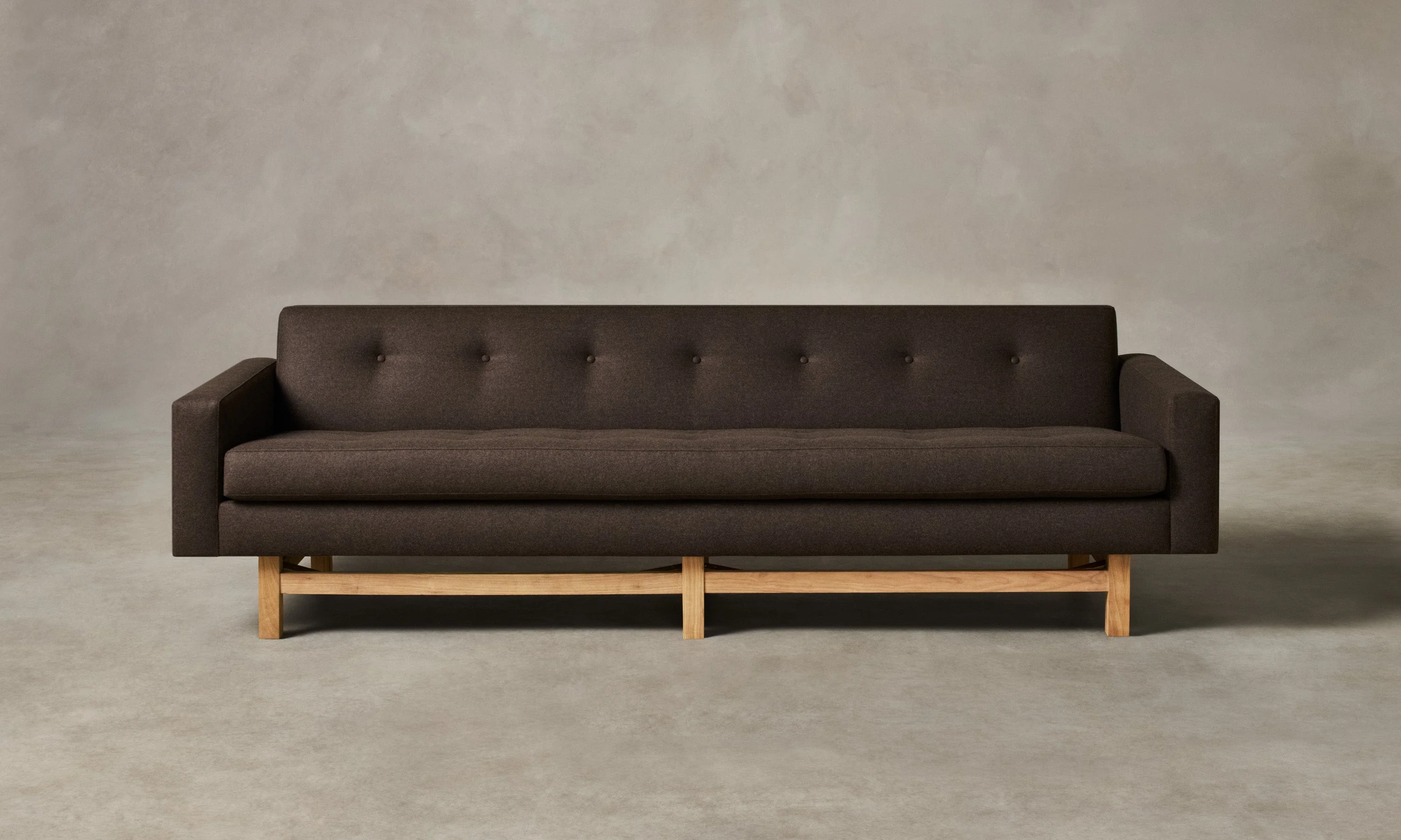 The Anders Sofa - Italian Brushed Wool Cocoa