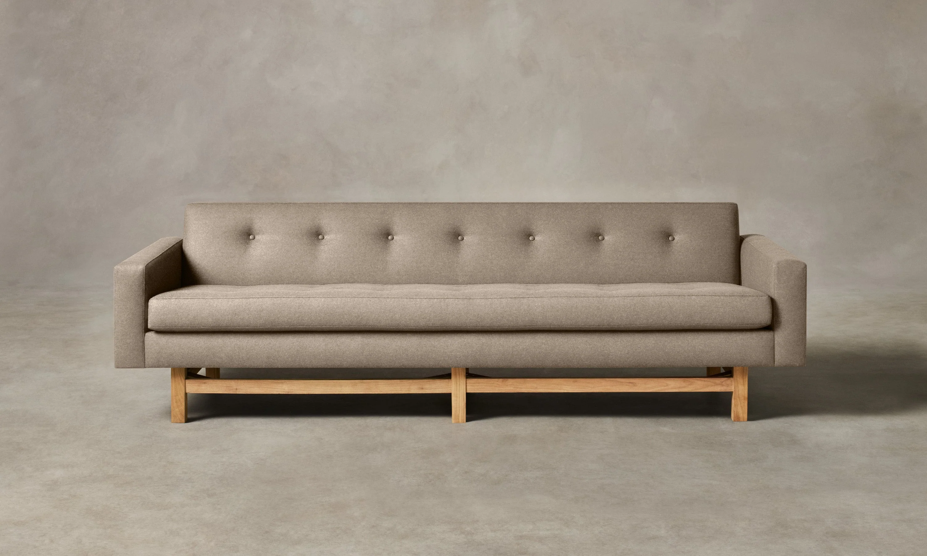 The Anders Sofa - Italian Brushed Wool Fox