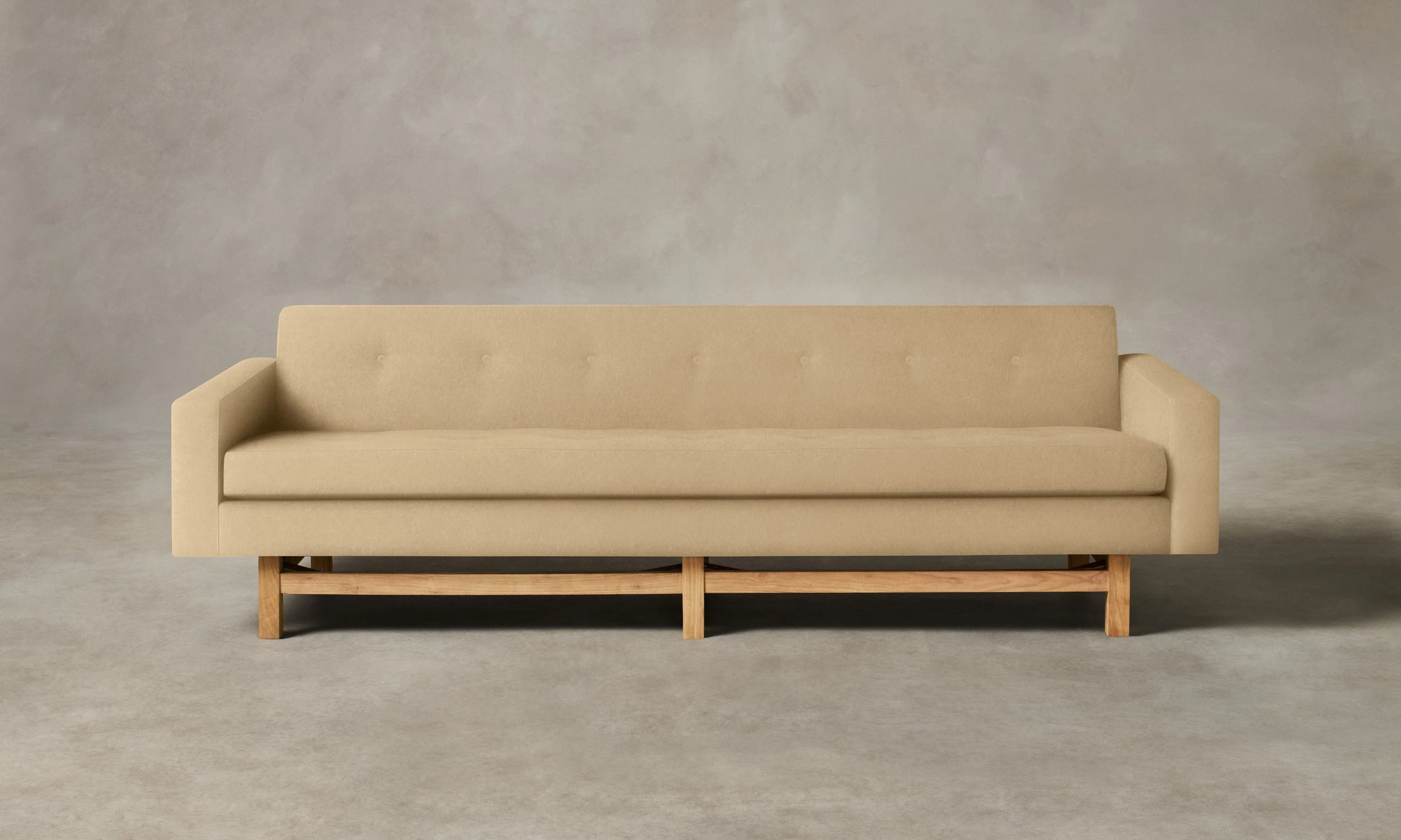 The Anders Sofa - Performance Velvet Taupe