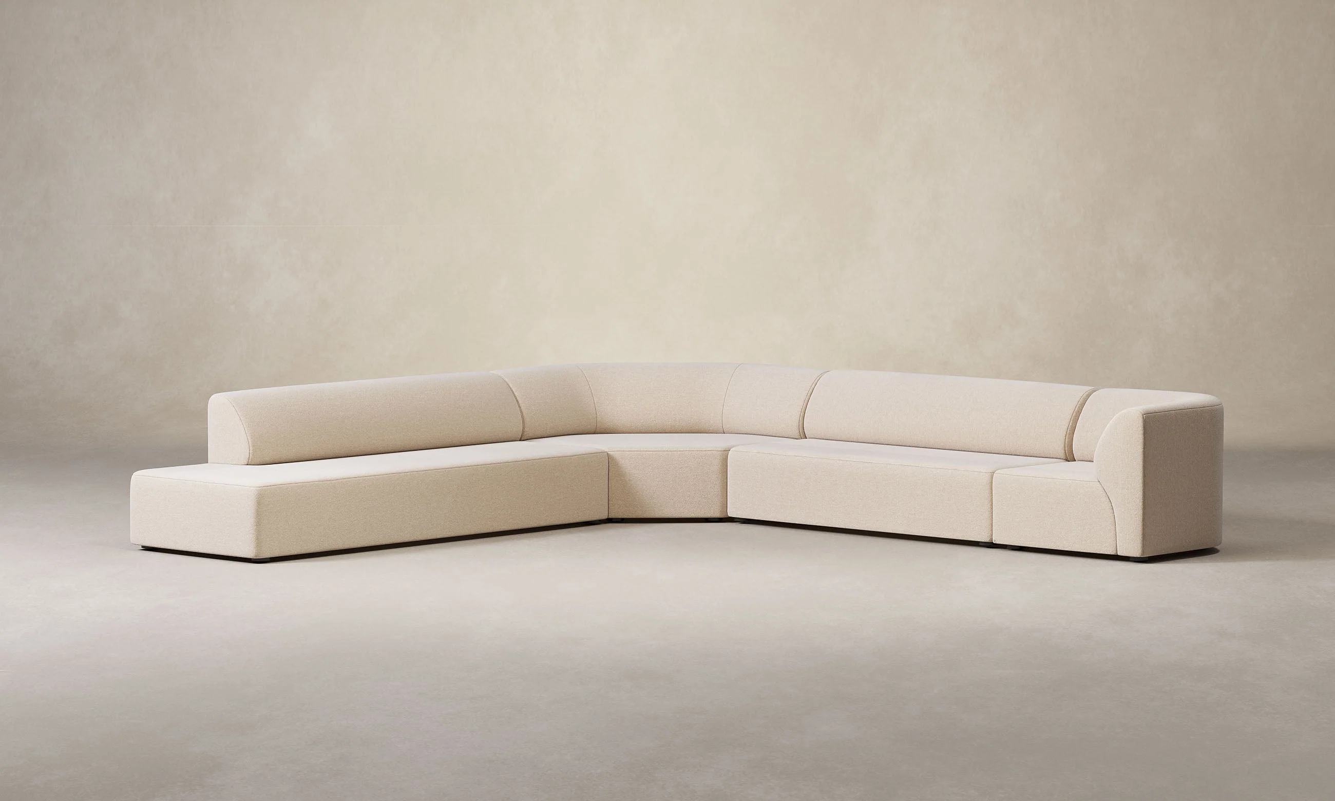 The Arcana Sectional - Deep Pile Mohair Limestone - Image 11