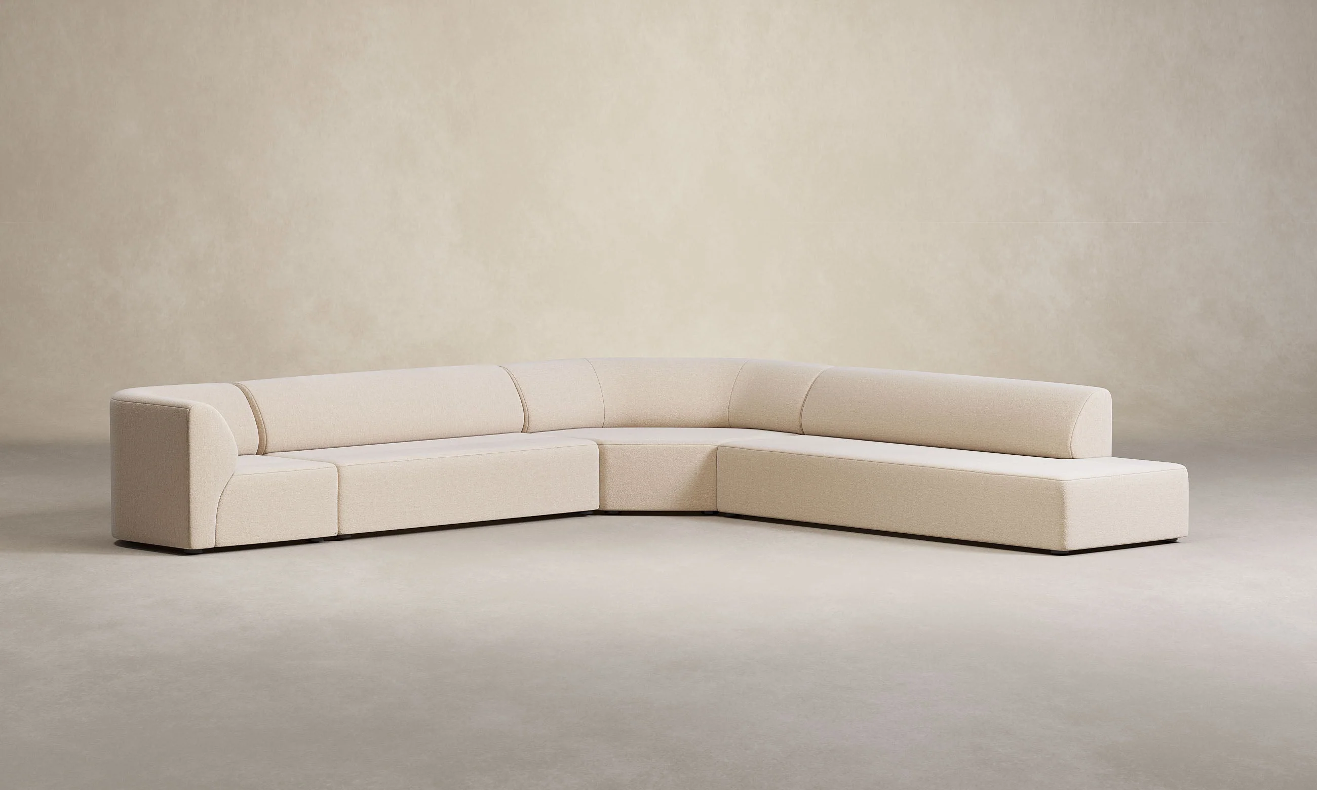 The Arcana Sectional - Deep Pile Mohair Limestone - Image 12