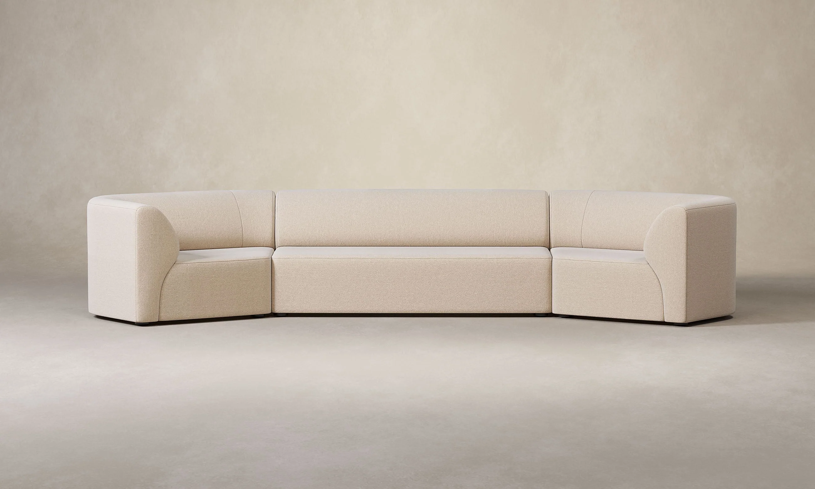 The Arcana Sectional - Deep Pile Mohair Limestone - Image 13