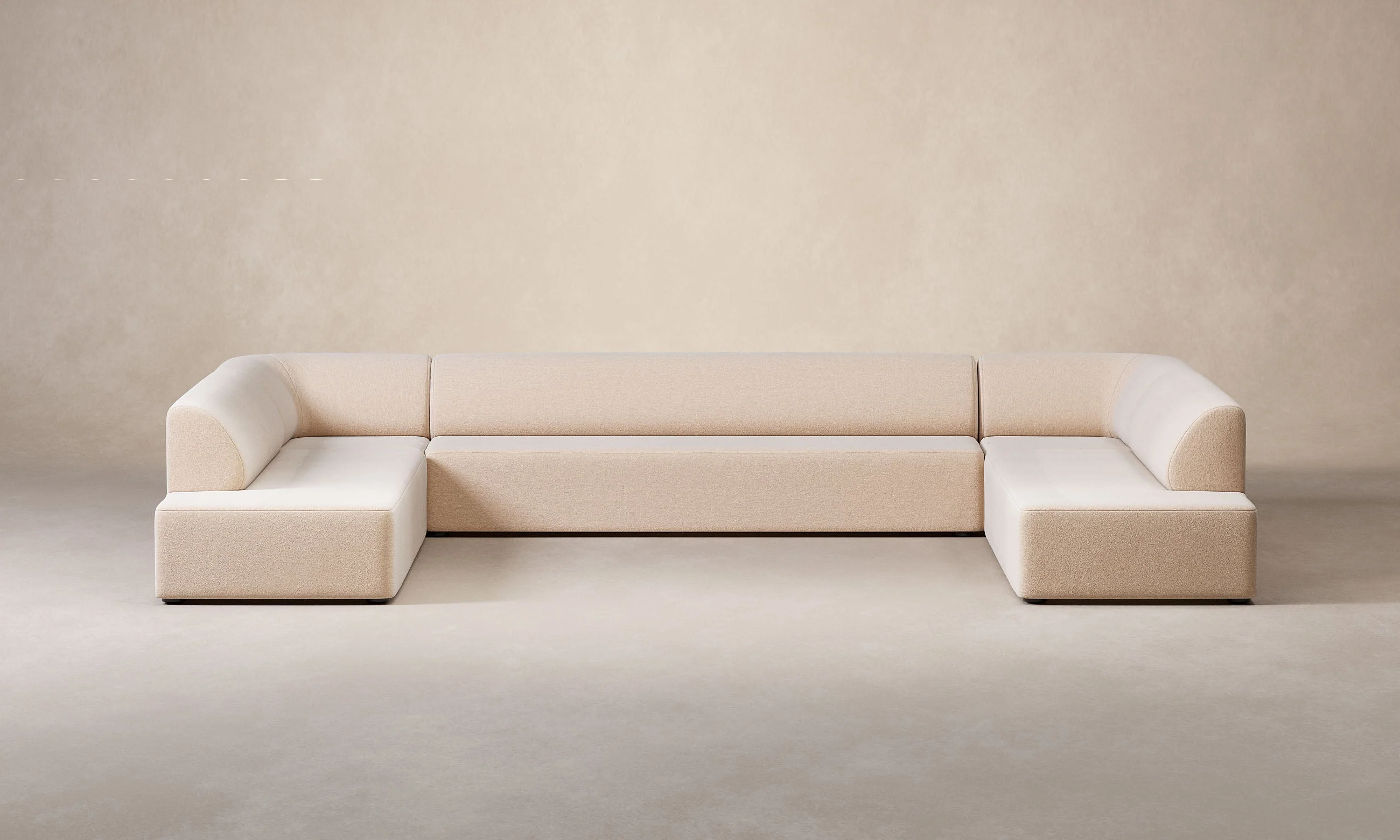 The Arcana Sectional - Deep Pile Mohair Limestone - Image 14