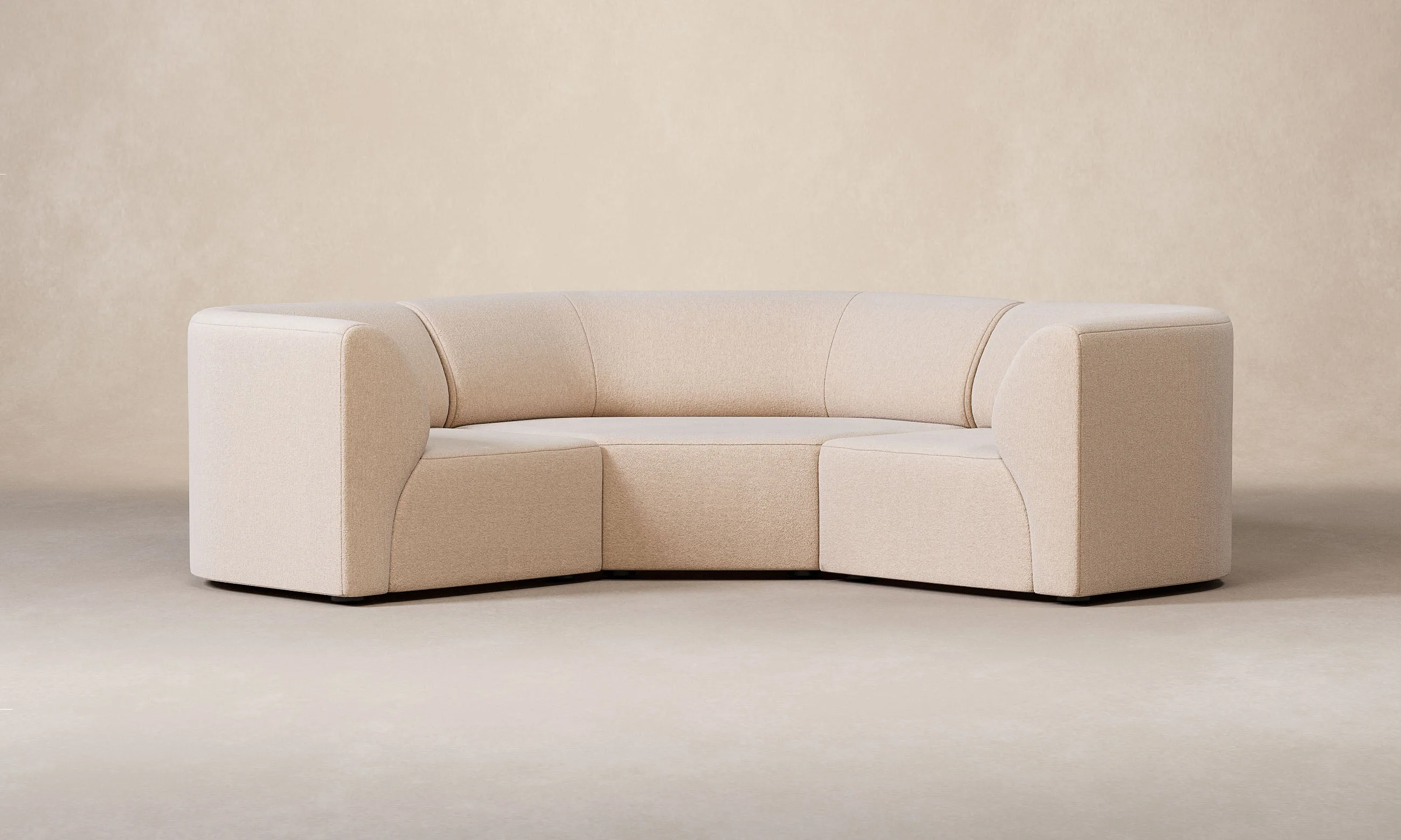 The Arcana Sectional - Deep Pile Mohair Limestone - Image 15