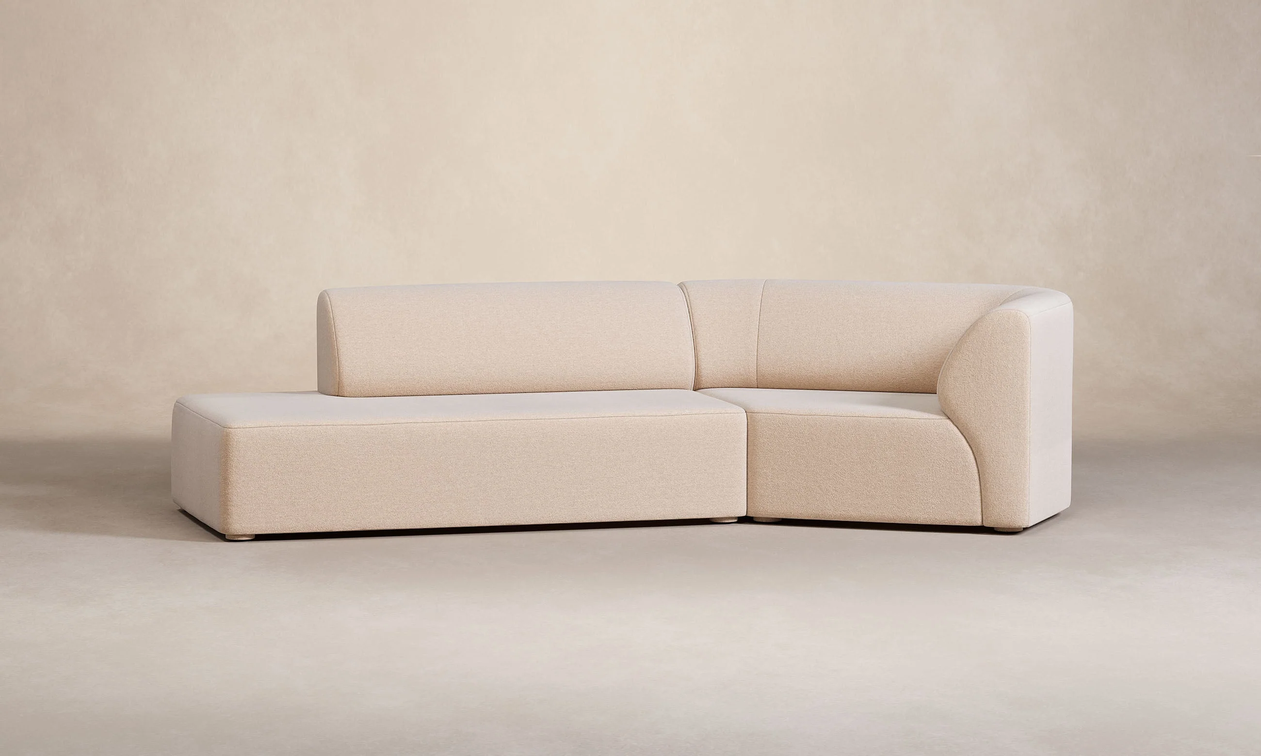 The Arcana Sectional - Deep Pile Mohair Limestone - Image 2