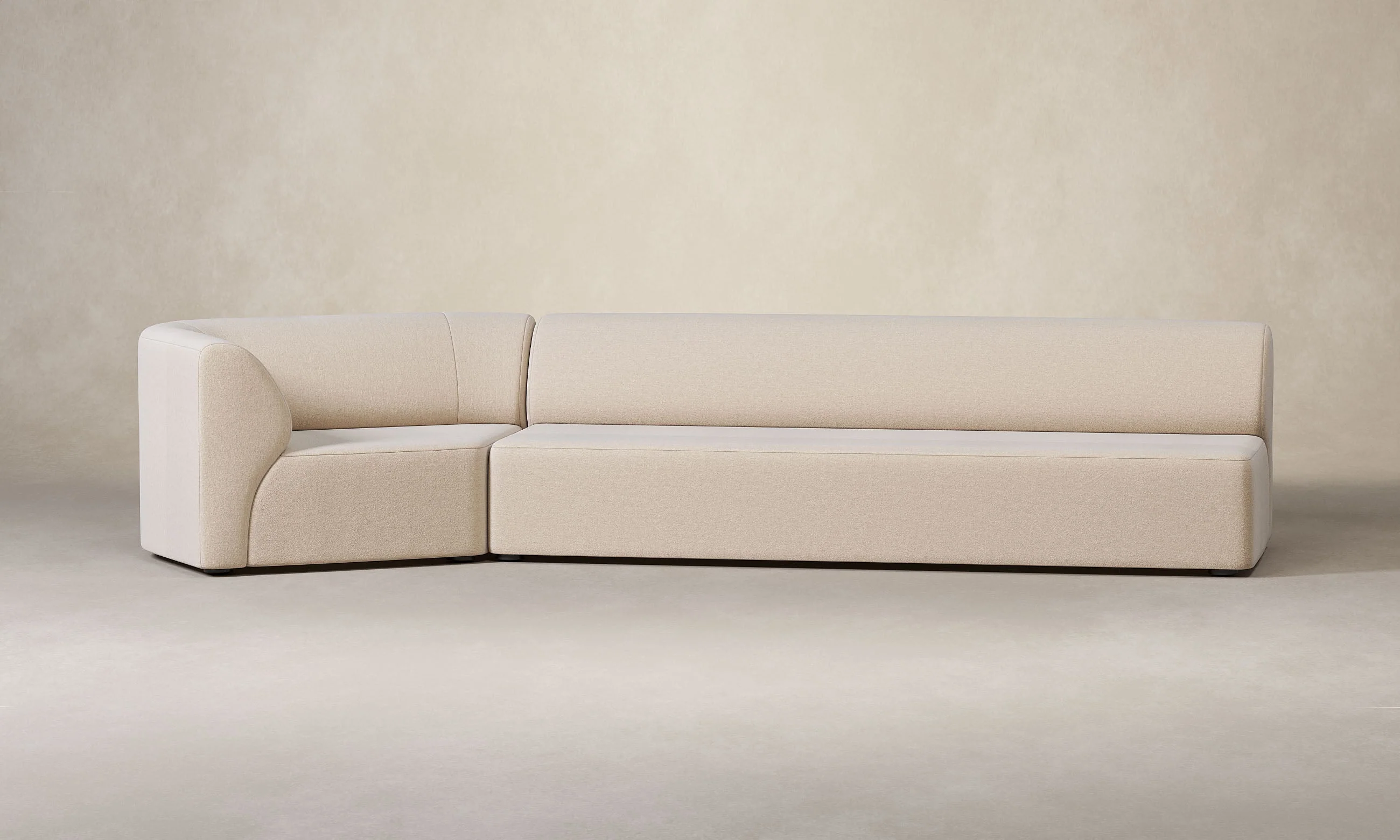 The Arcana Sectional - Deep Pile Mohair Limestone - Image 3