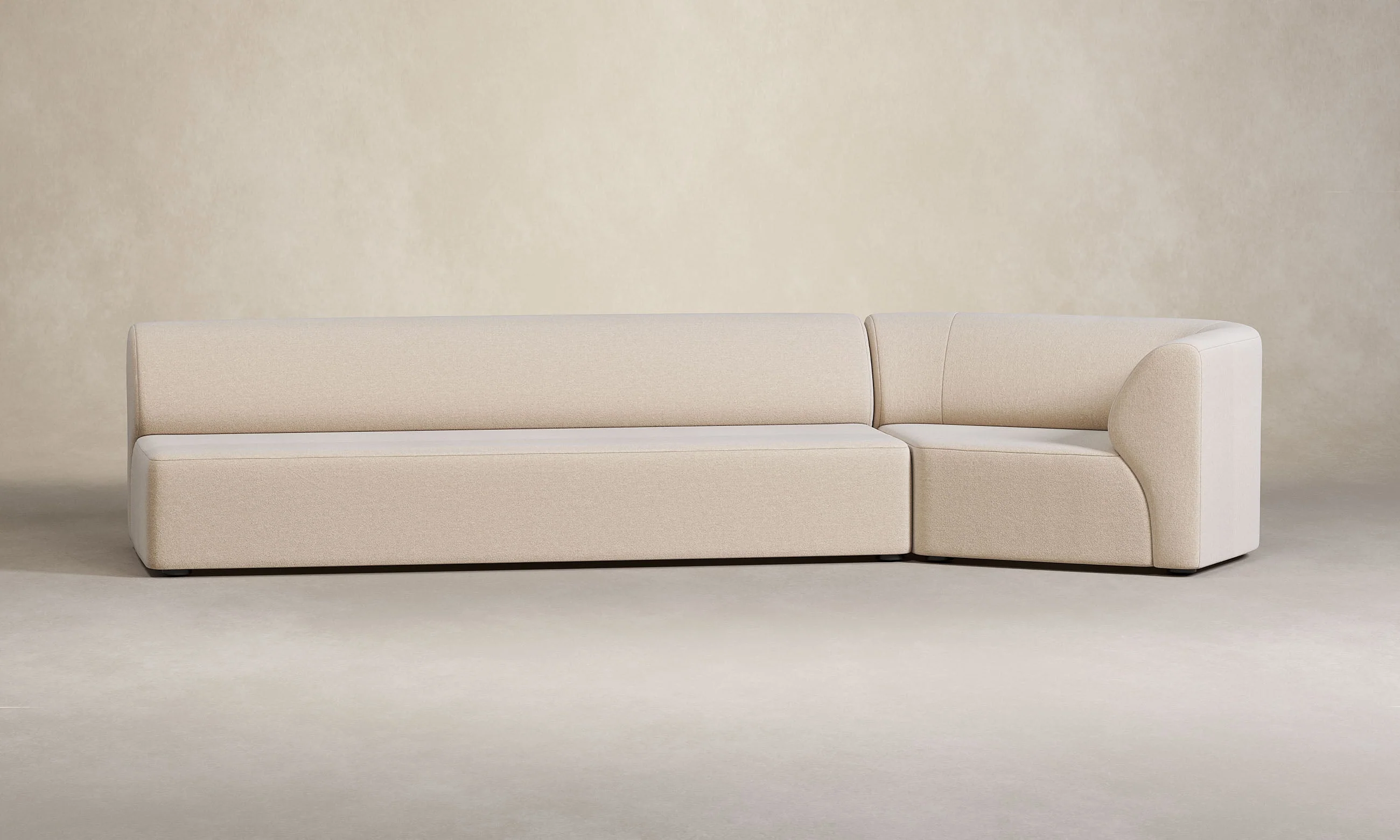 The Arcana Sectional - Deep Pile Mohair Limestone - Image 4