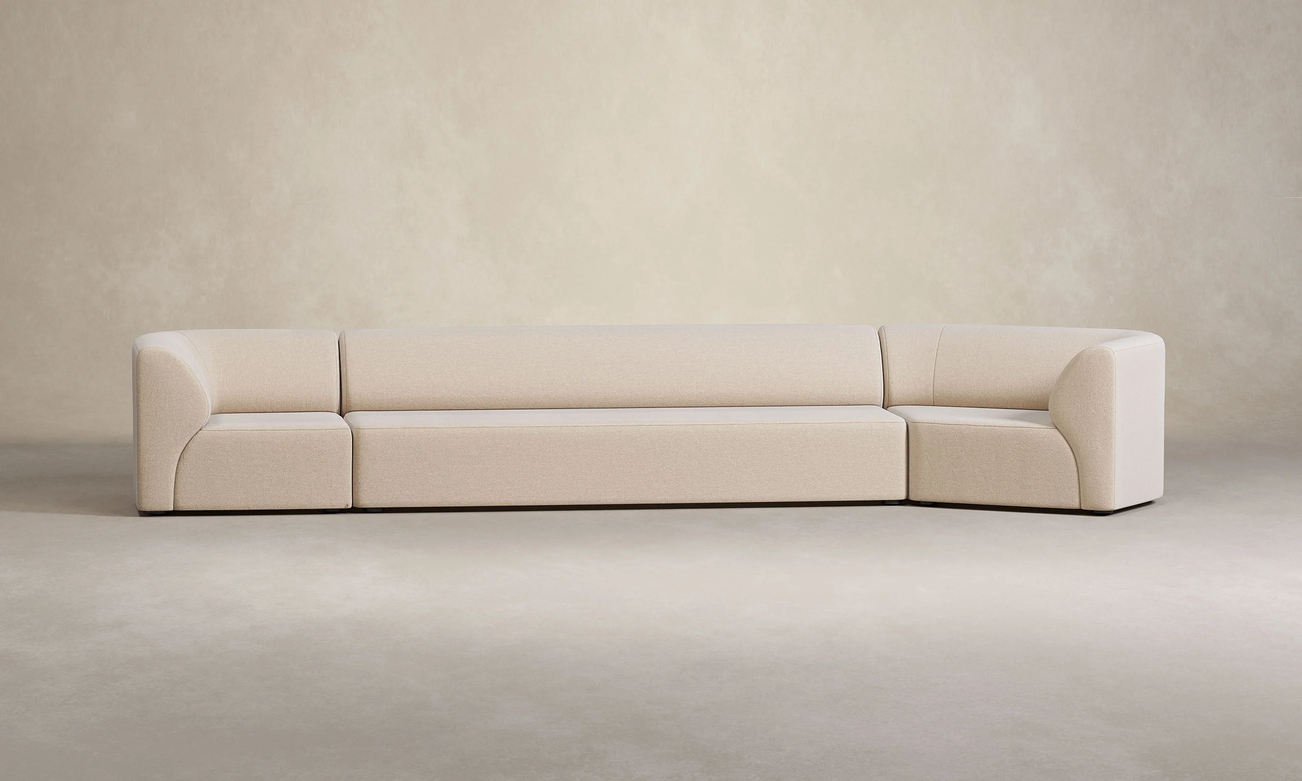 The Arcana Sectional - Deep Pile Mohair Limestone - Image 6
