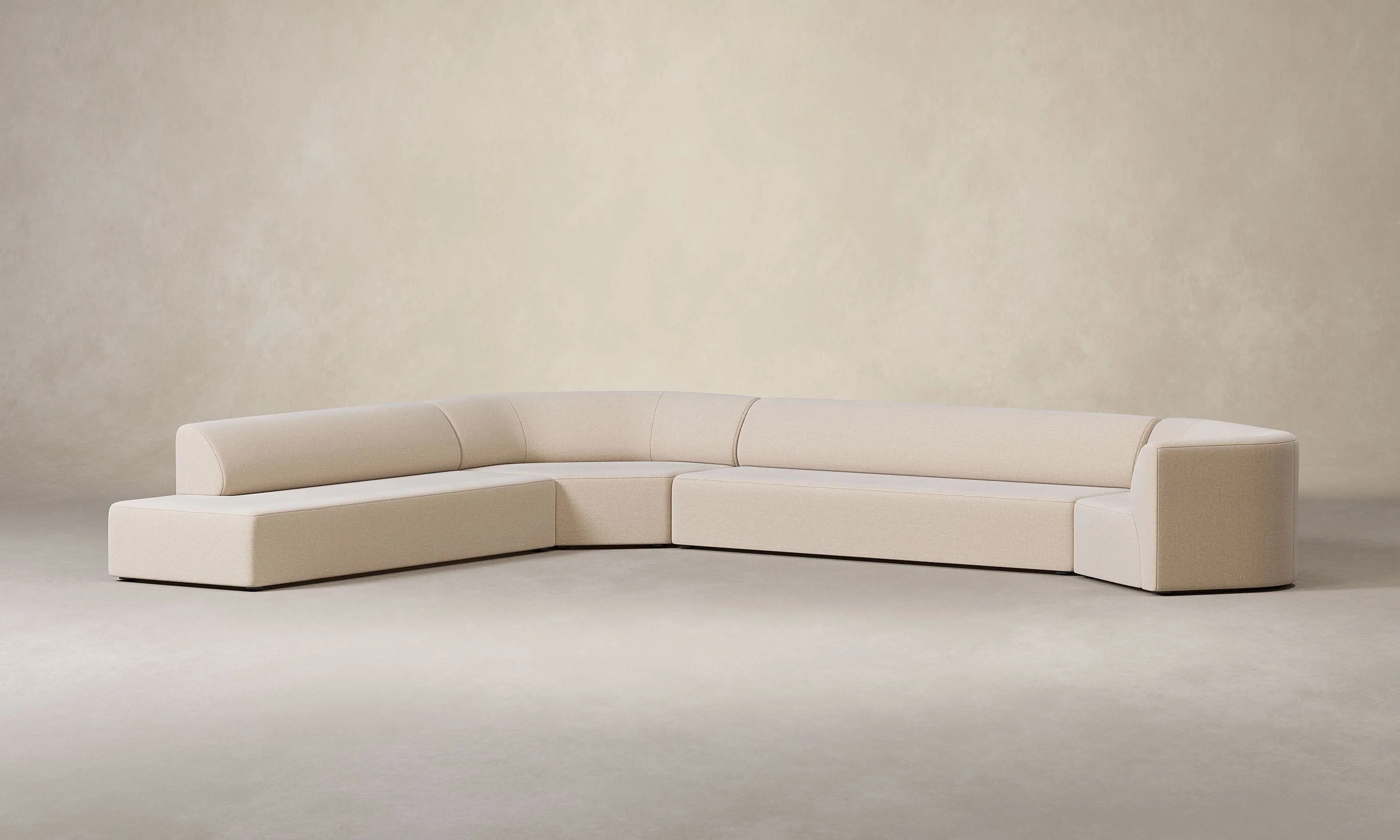 The Arcana Sectional - Deep Pile Mohair Limestone - Image 9