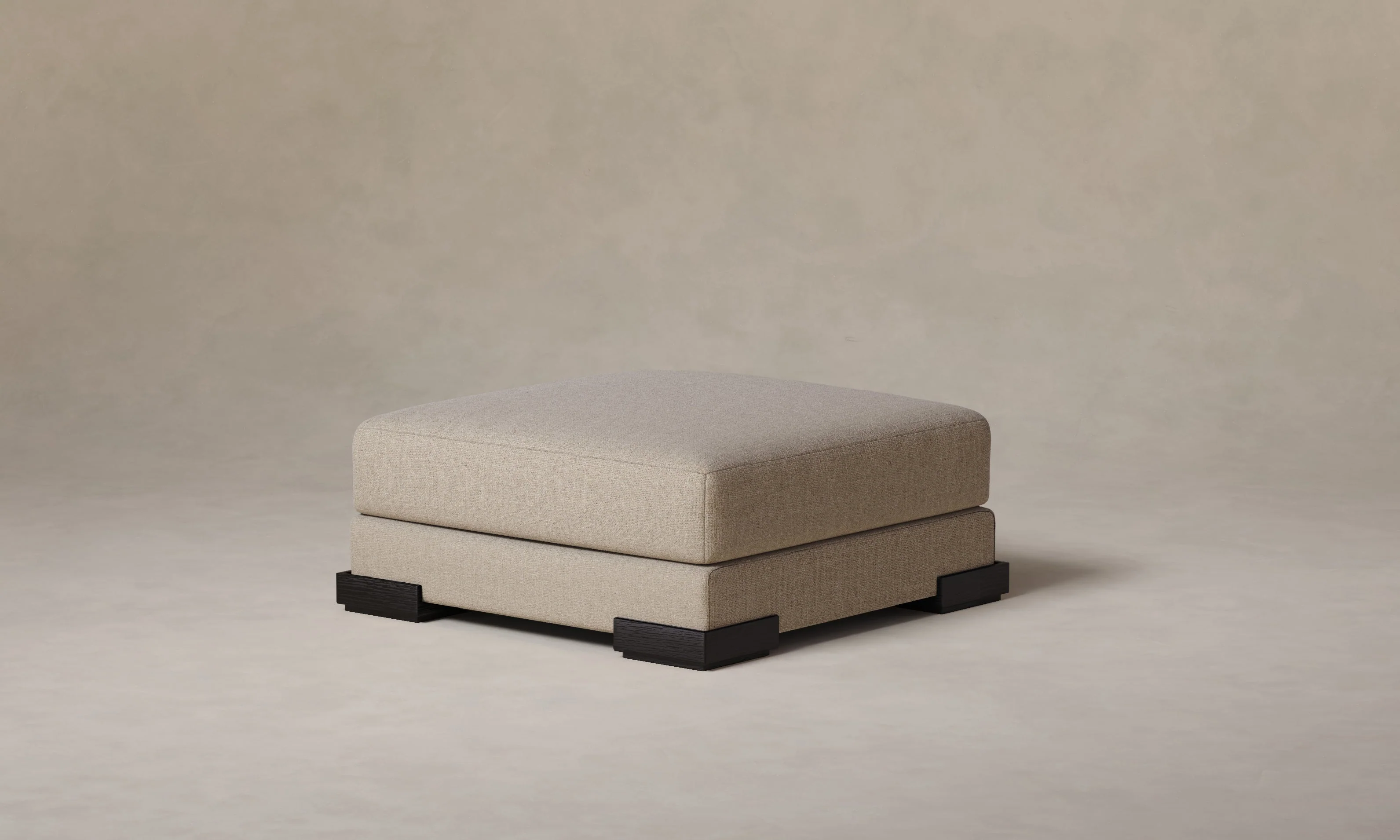 The Blair Ottoman - Heritage Belgian Linen Husk - Image 3