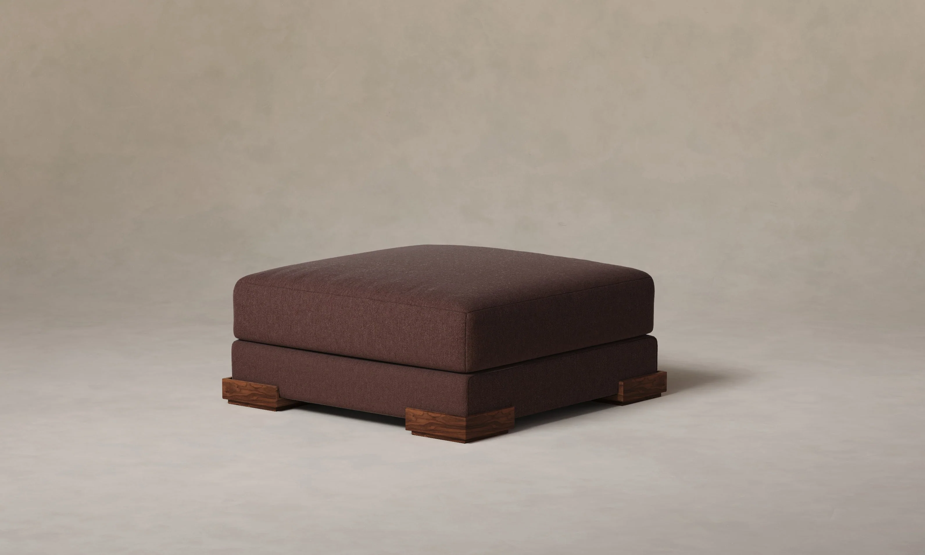 The Blair Ottoman - Marled Alpaca Velvet Molasses - Image 6