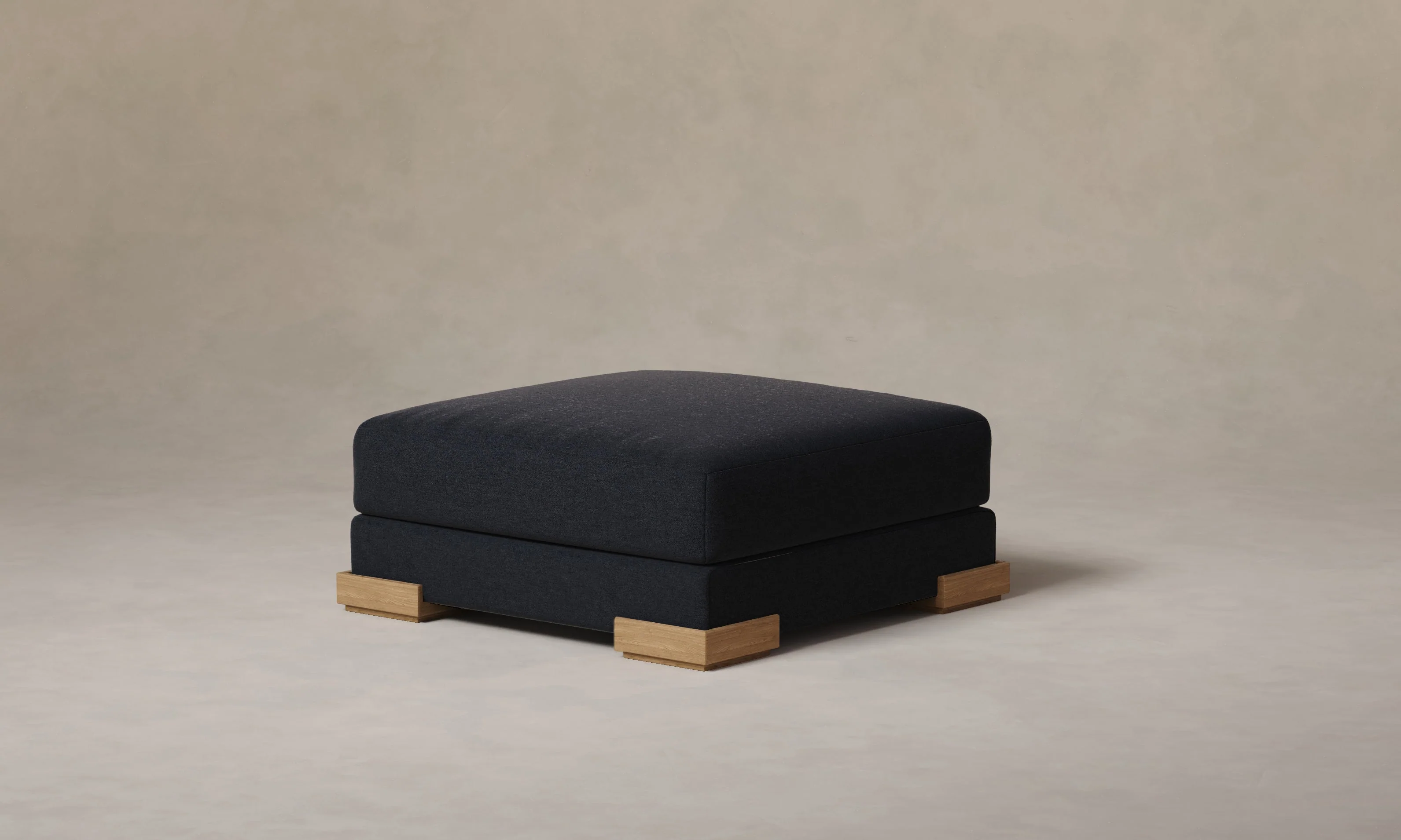 The Blair Ottoman - Marled Alpaca Velvet Nightfall - Image 5