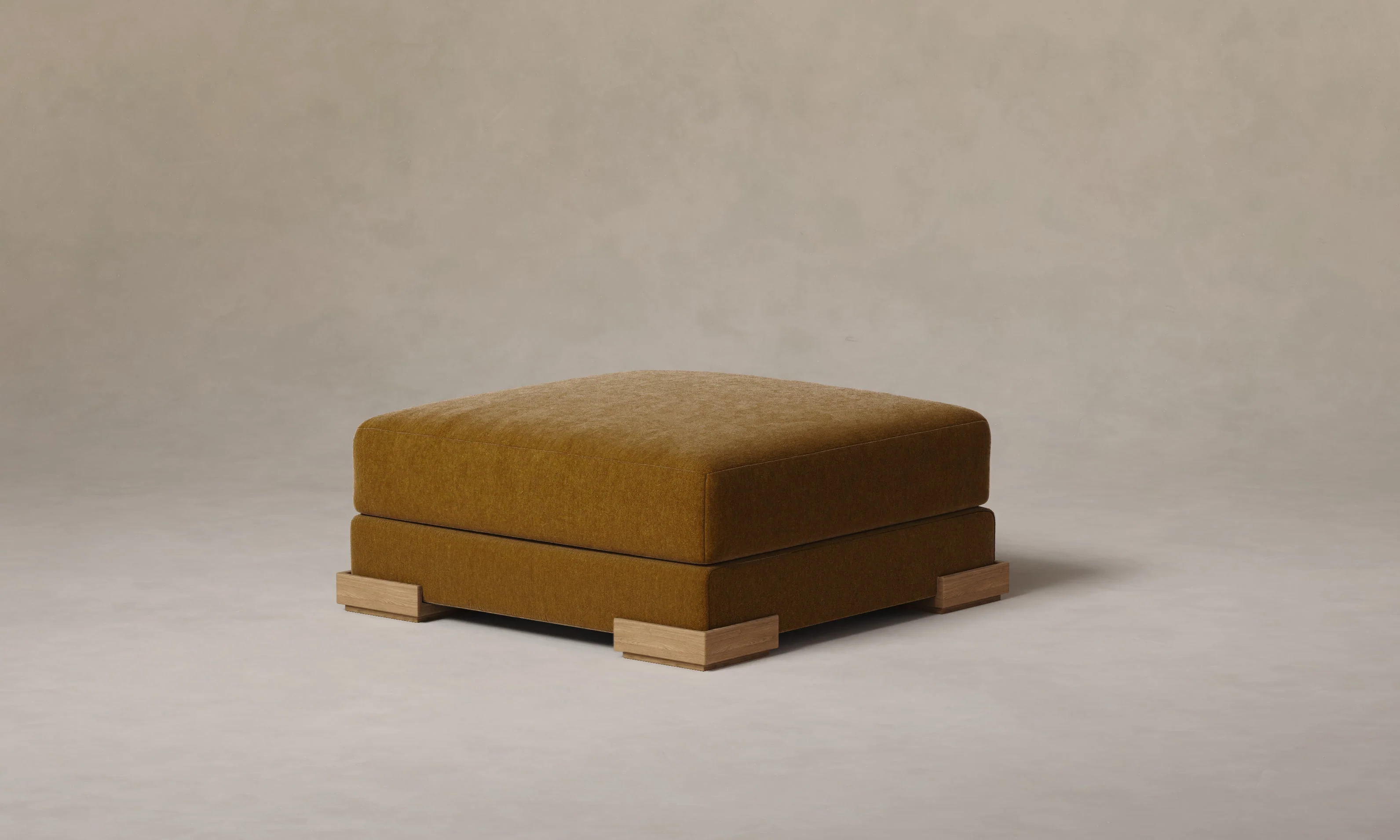 The Blair Ottoman - Mohair Brown Sugar - Image 5