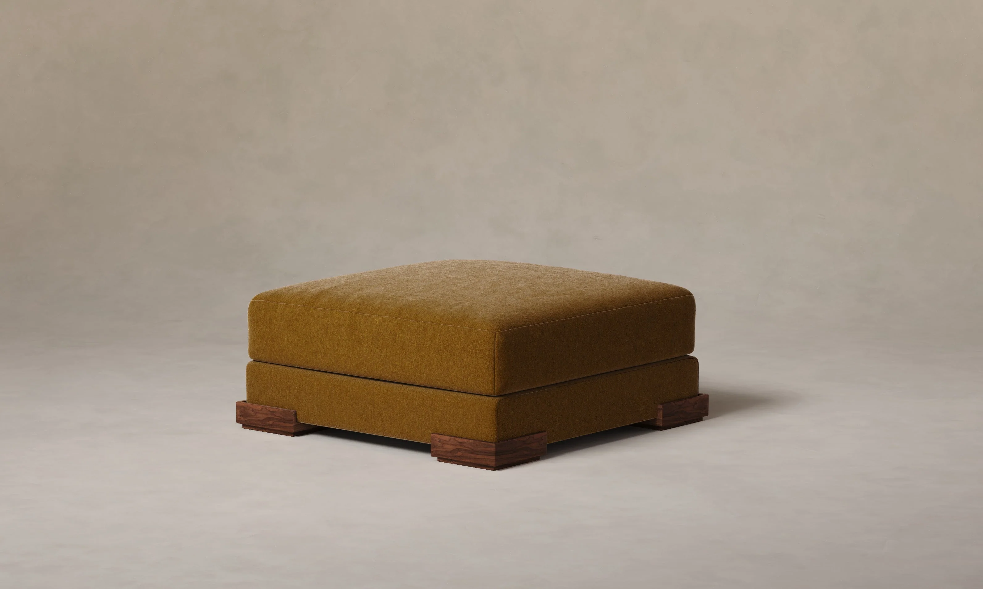 The Blair Ottoman - Mohair Brown Sugar - Image 6