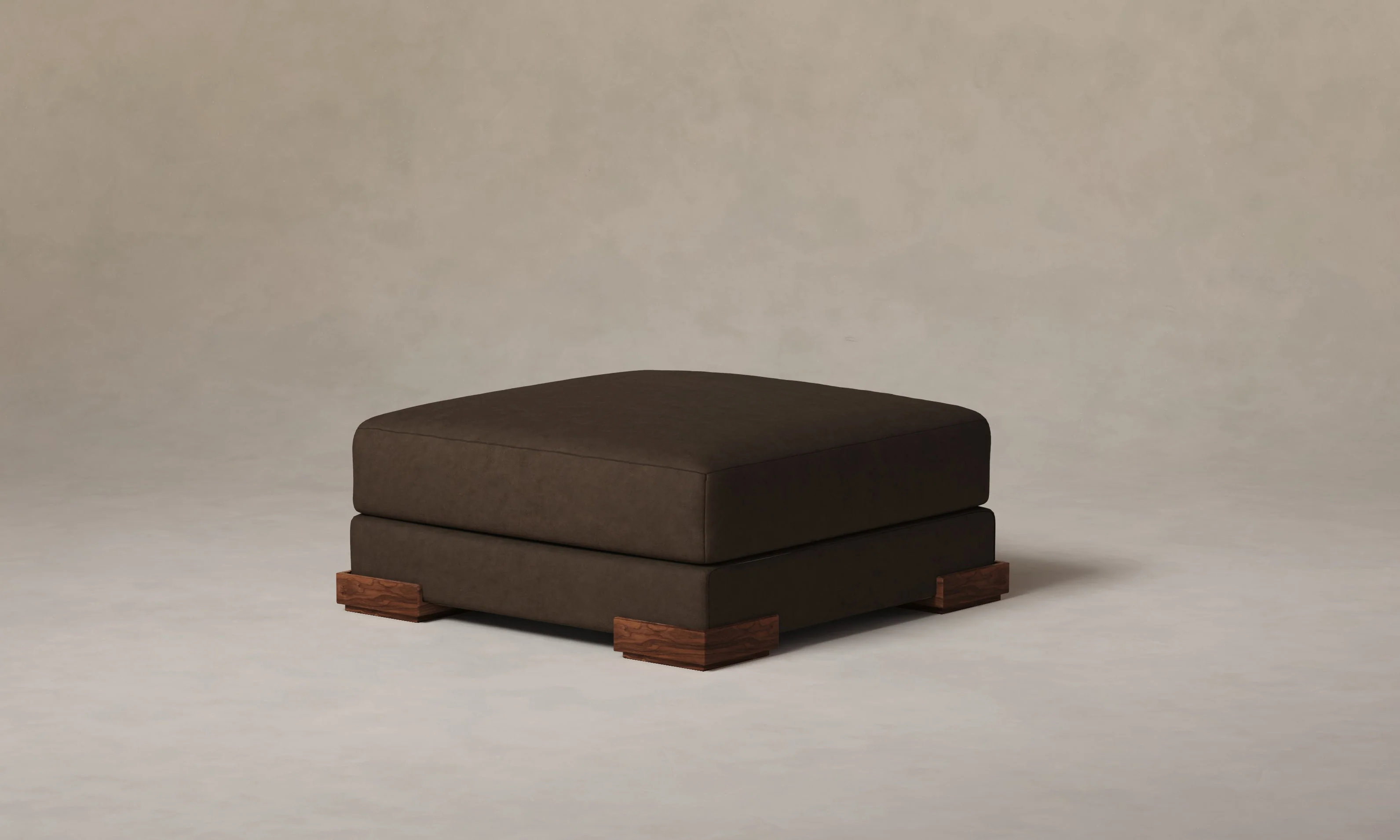The Blair Ottoman - Nubuck Leather Espresso - Image 6
