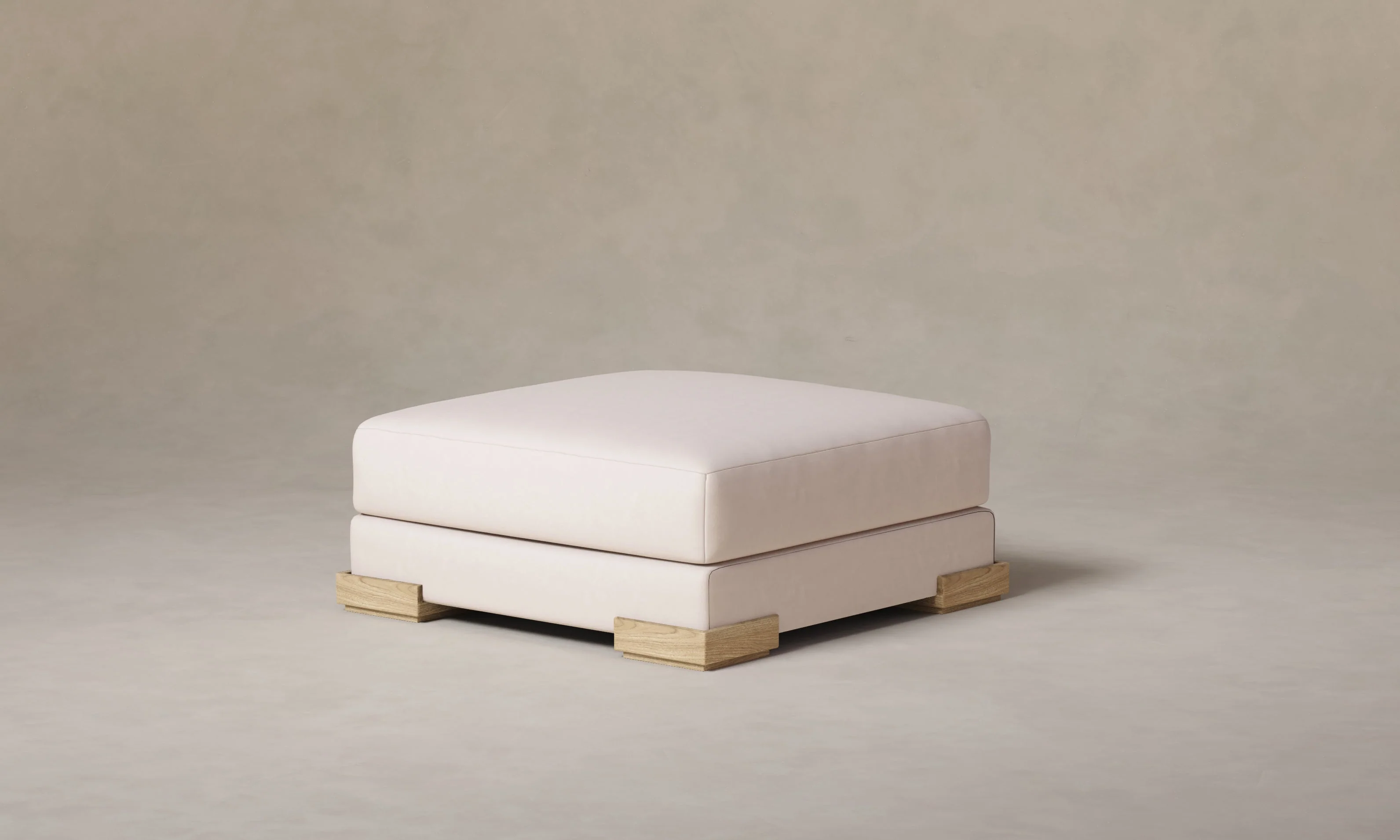 The Blair Ottoman - Nubuck Leather Sail - Image 4