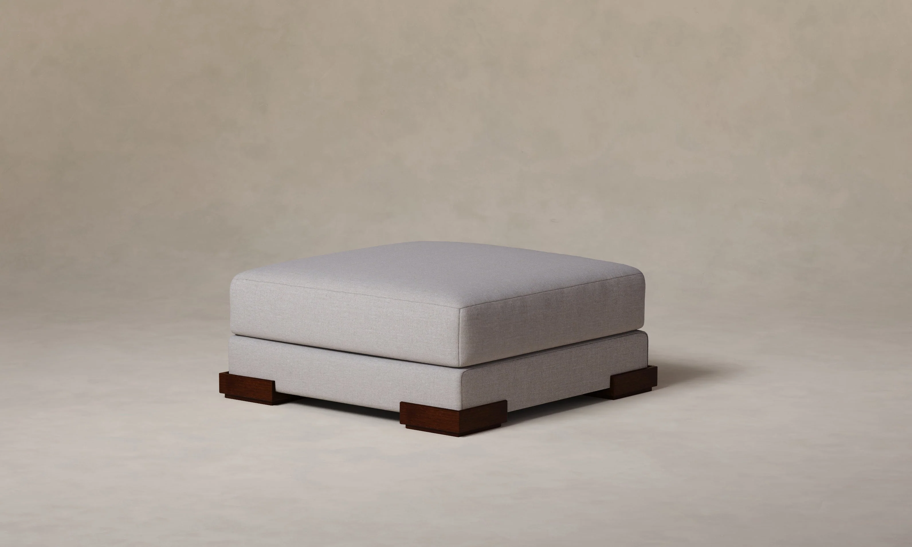 The Blair Ottoman - Performance Linen Weave Cloud - Image 2
