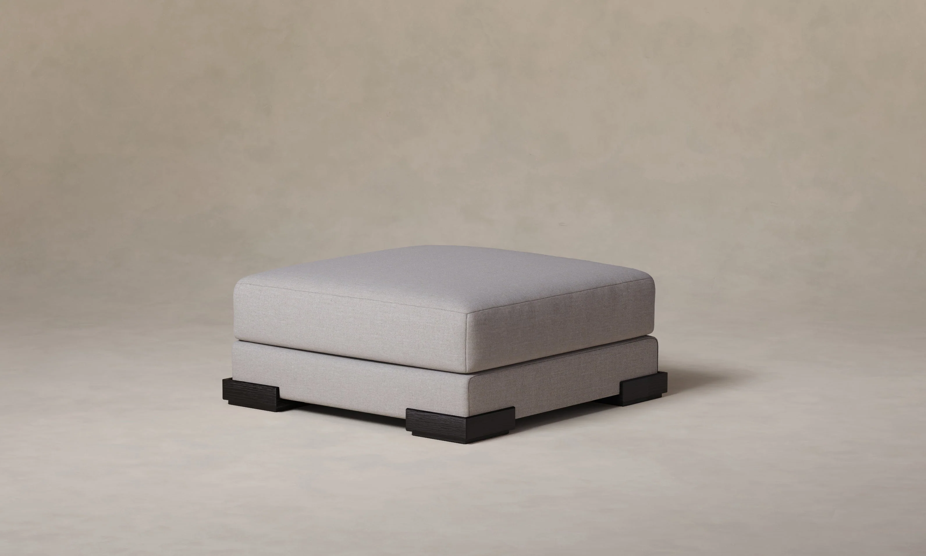 The Blair Ottoman - Performance Linen Weave Cloud - Image 3