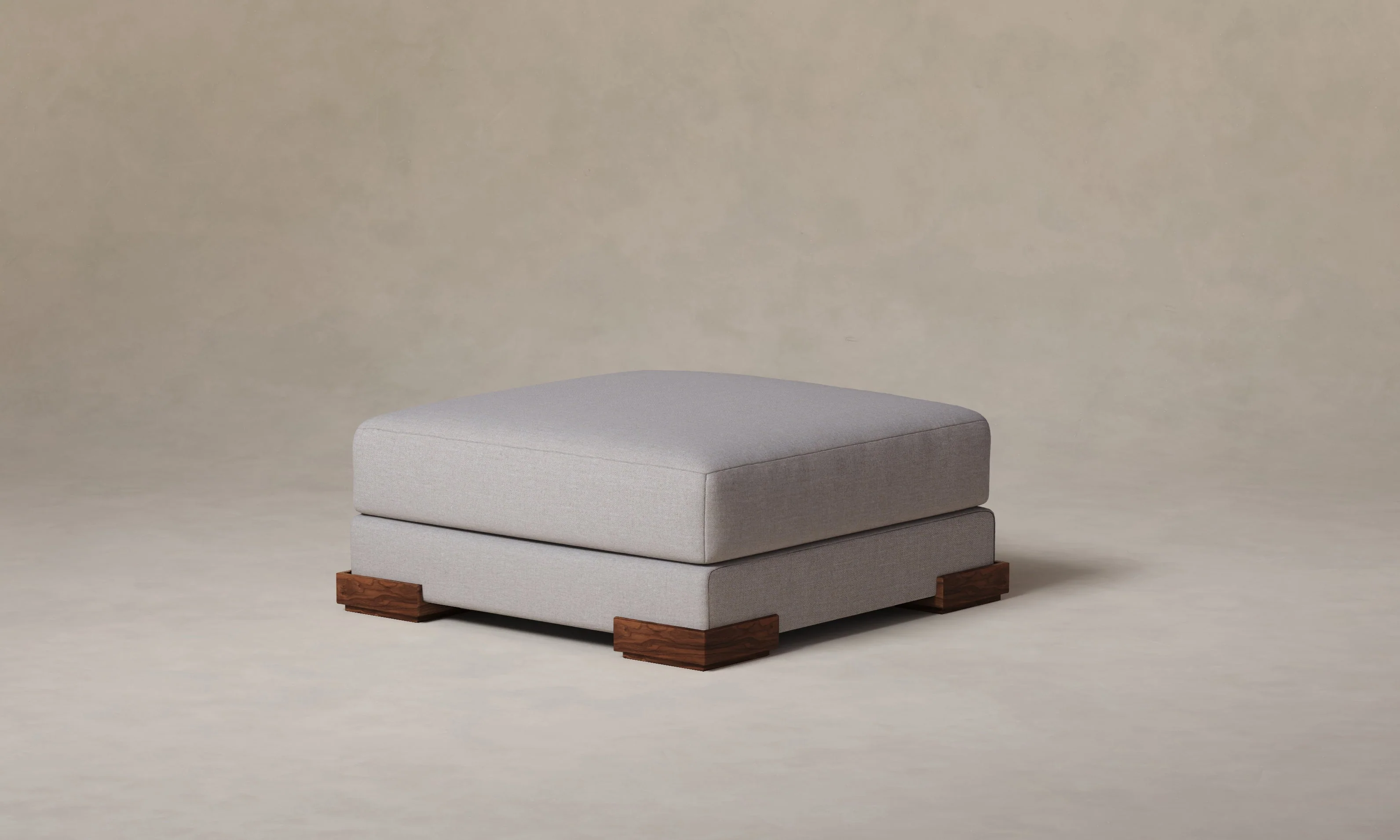 The Blair Ottoman - Performance Linen Weave Cloud - Image 6