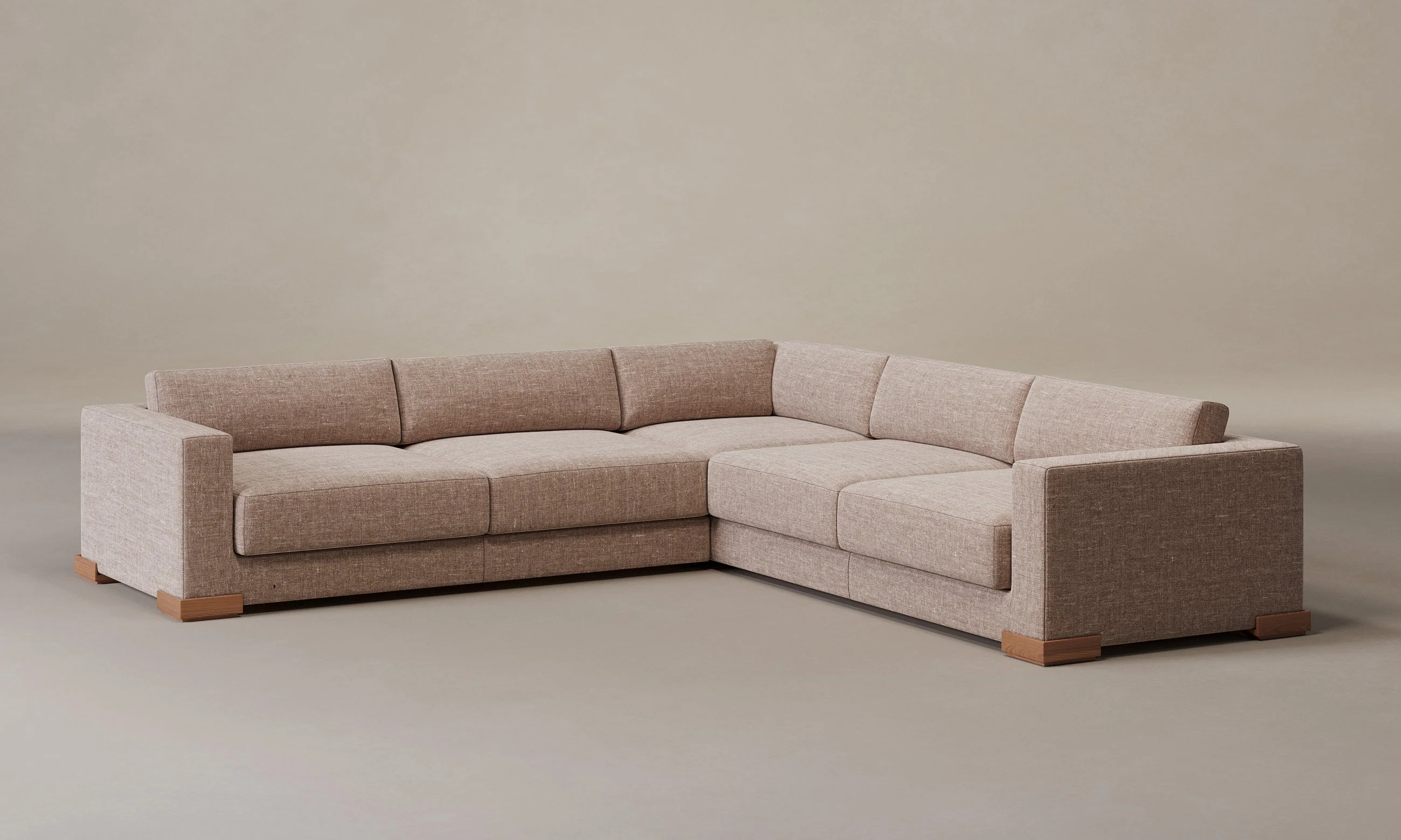 The Blair Sectional - Heritage Belgian Linen Petal - Image 11