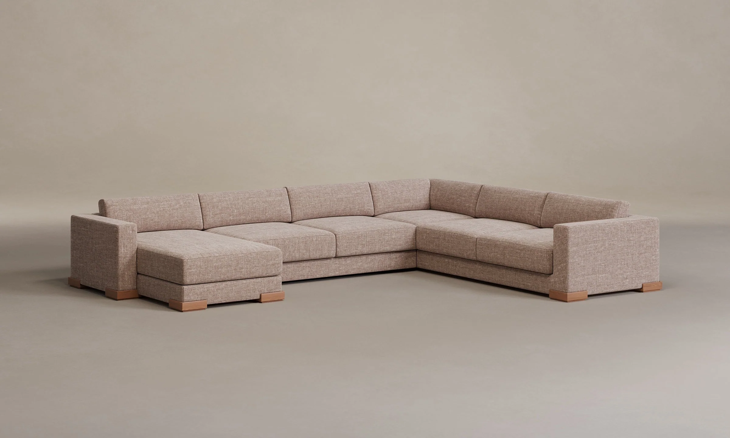 The Blair Sectional - Heritage Belgian Linen Petal - Image 34