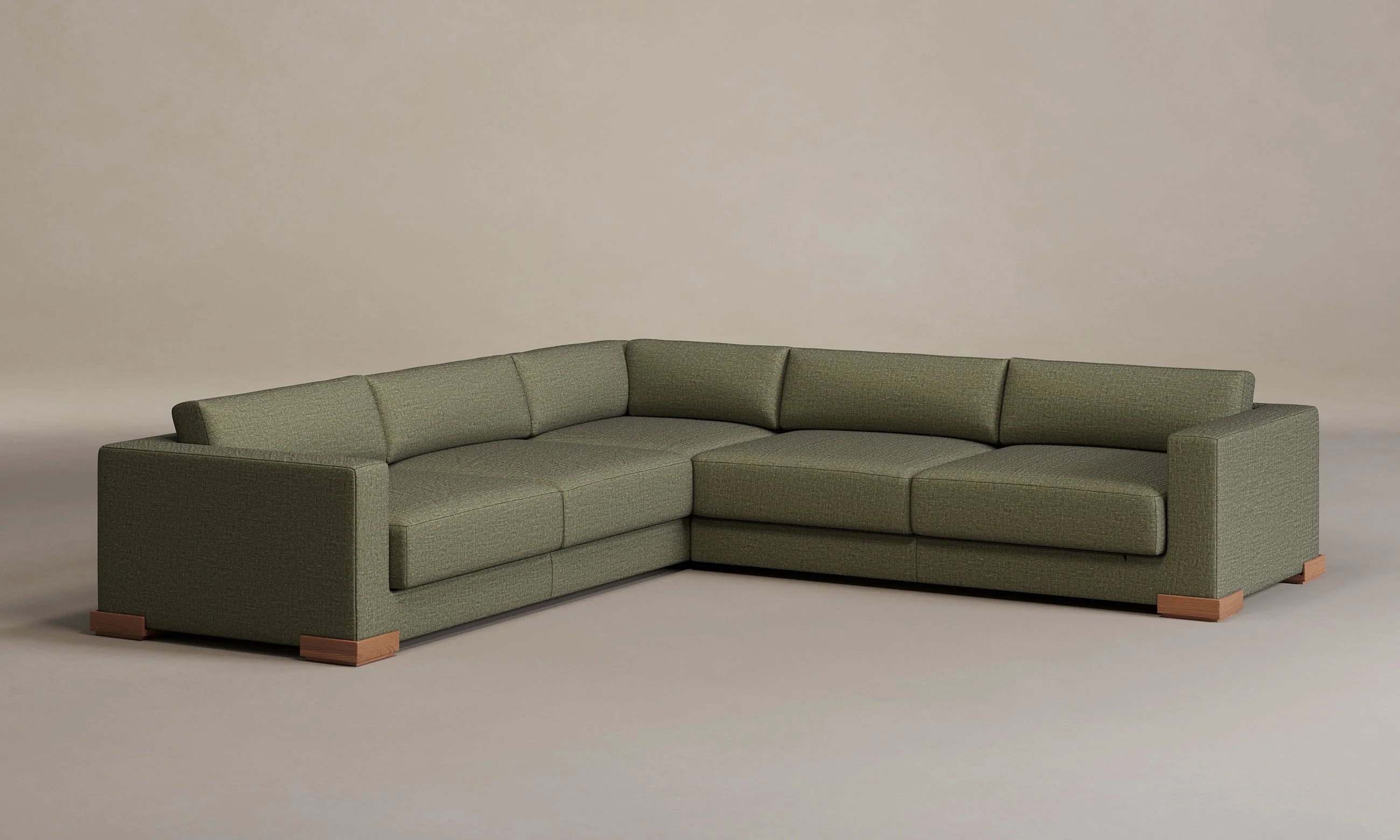 The Blair Sectional - Heritage Belgian Linen Thyme - Image 5