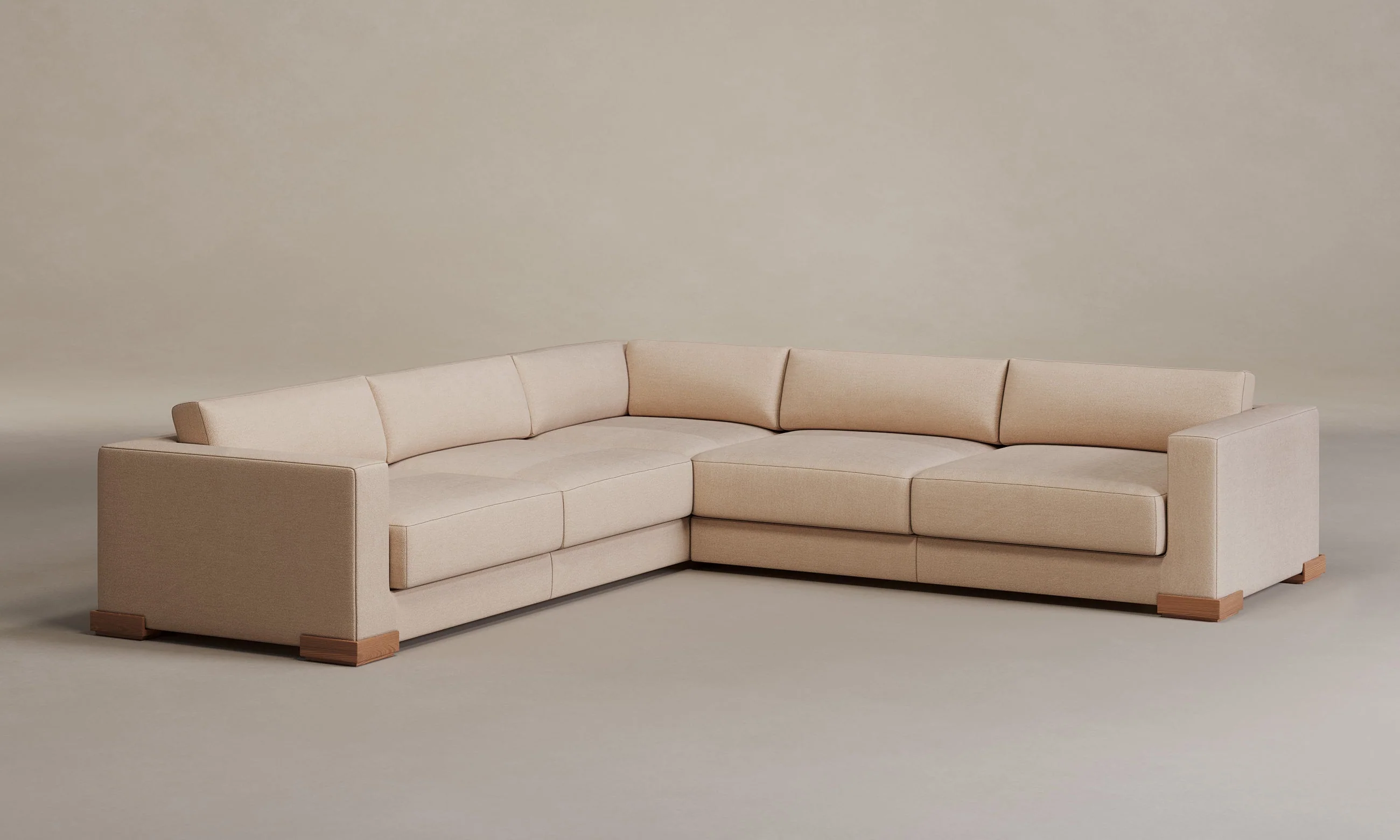The Blair Sectional - Marled Alpaca Velvet Rosette - Image 5