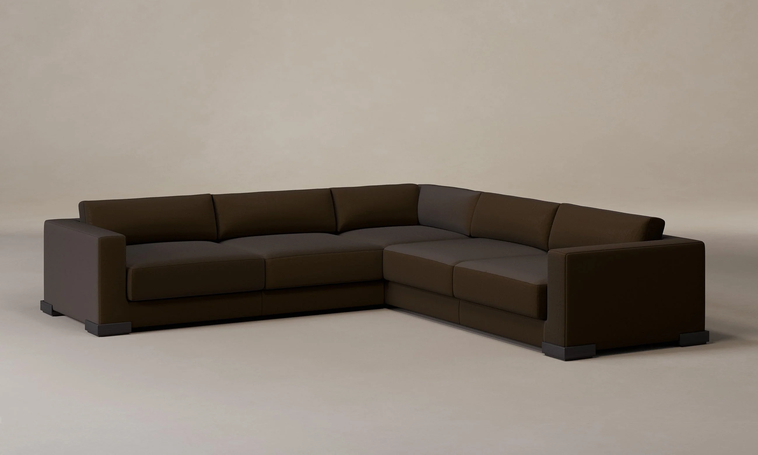 The Blair Sectional - Nubuck Leather Espresso - Image 10