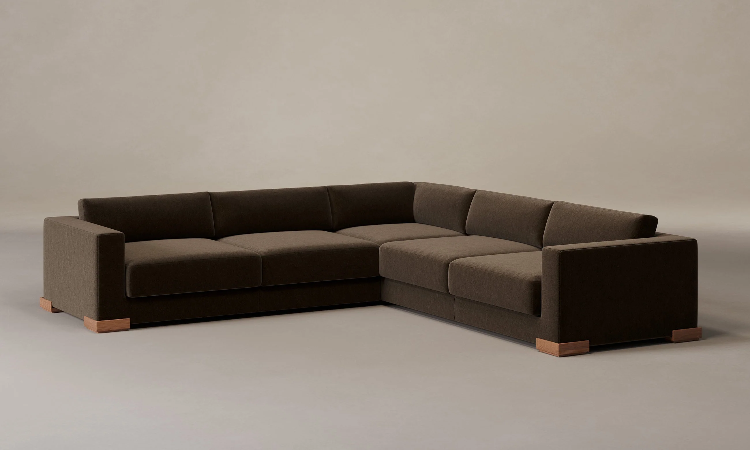 The Blair Sectional - Performance Velvet Bark - Image 6