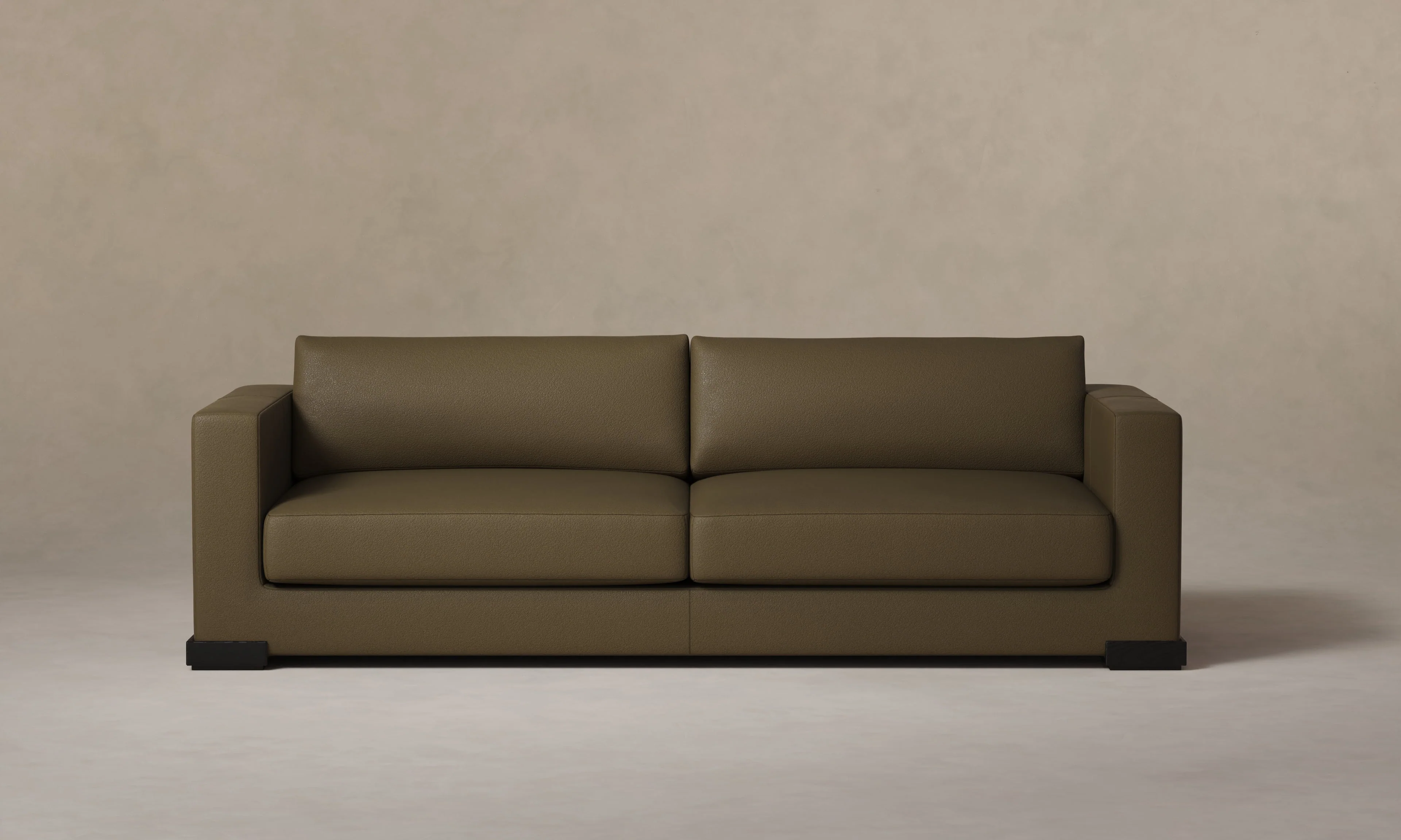 The Blair Sofa - Pebbled Leather Truffle - Image 3