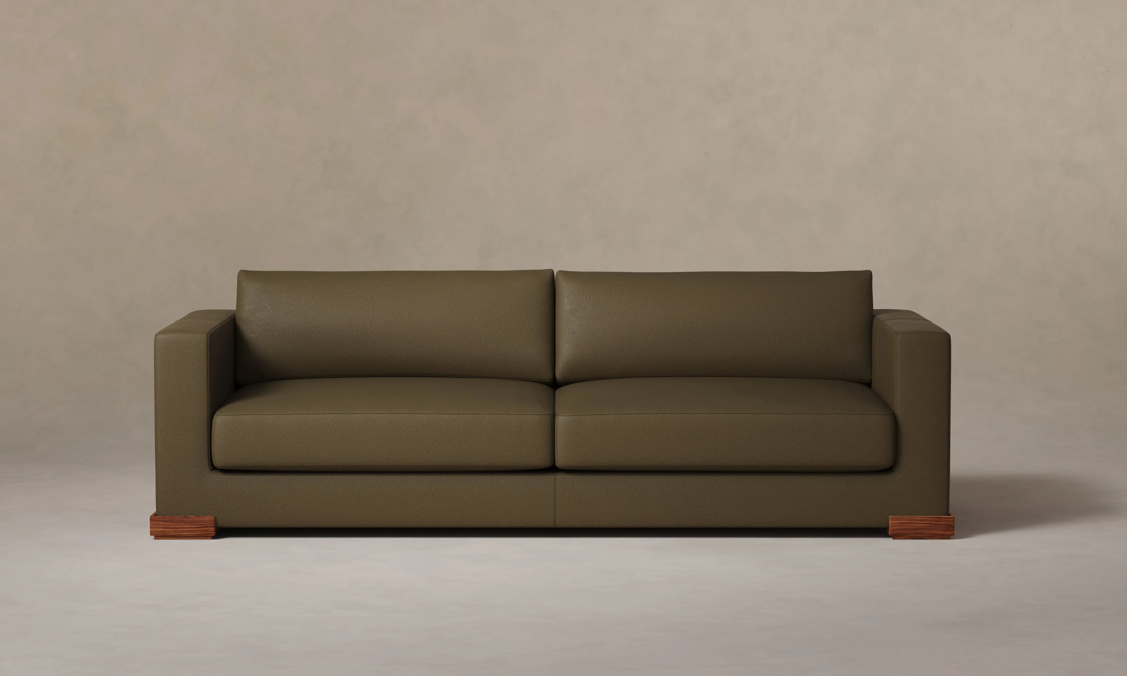 The Blair Sofa - Pebbled Leather Truffle - Image 6