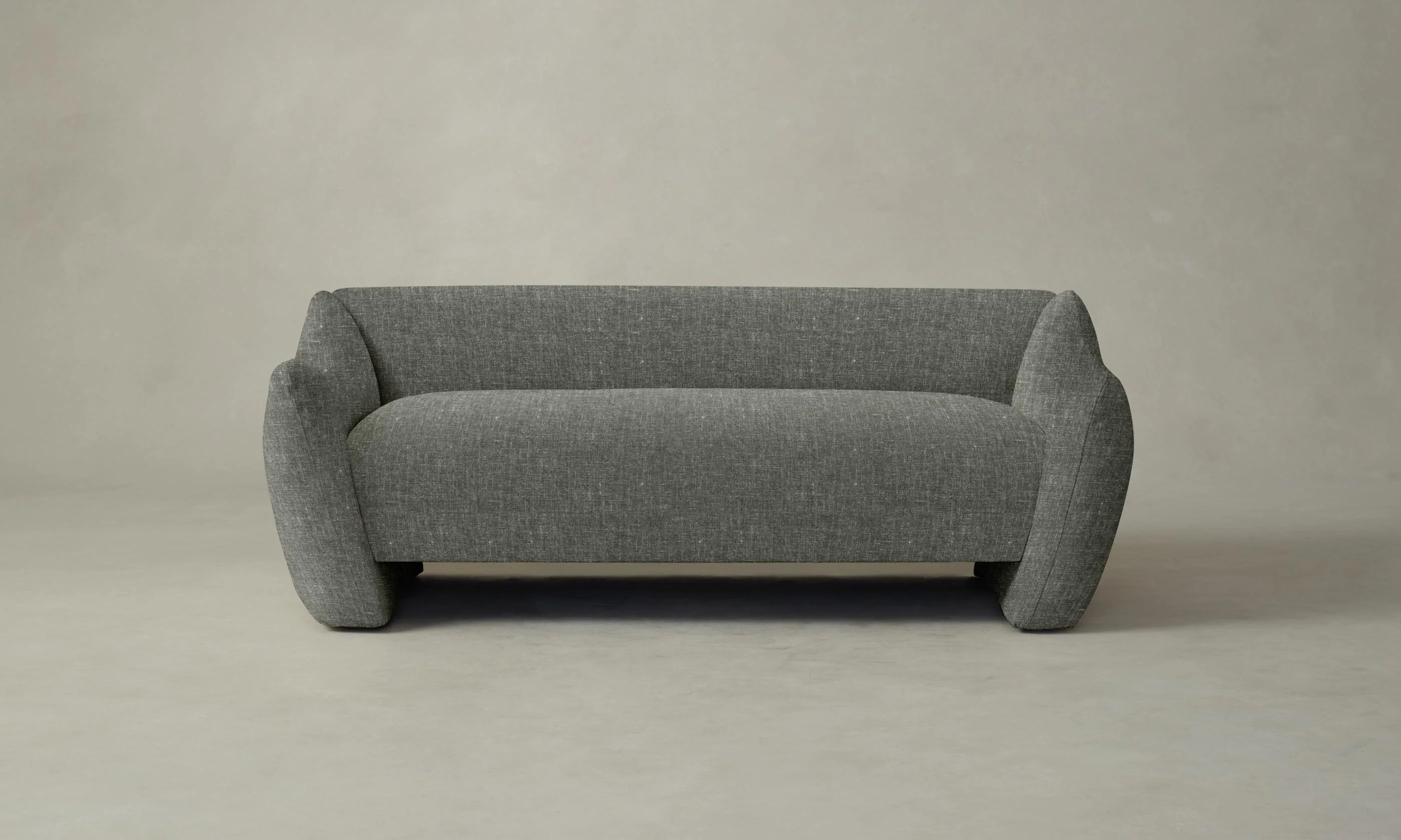The Bond Settee - Heritage Belgian Linen Thyme