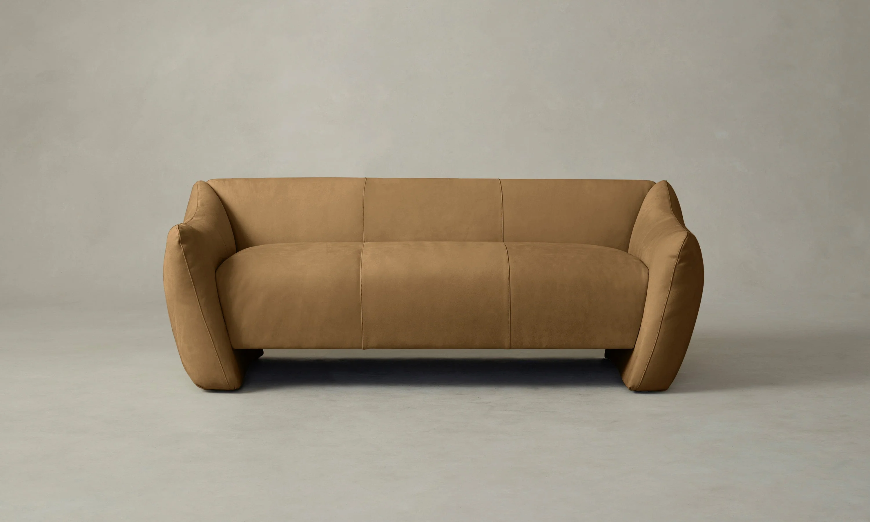 The Bond Settee - Nubuck Leather Rye