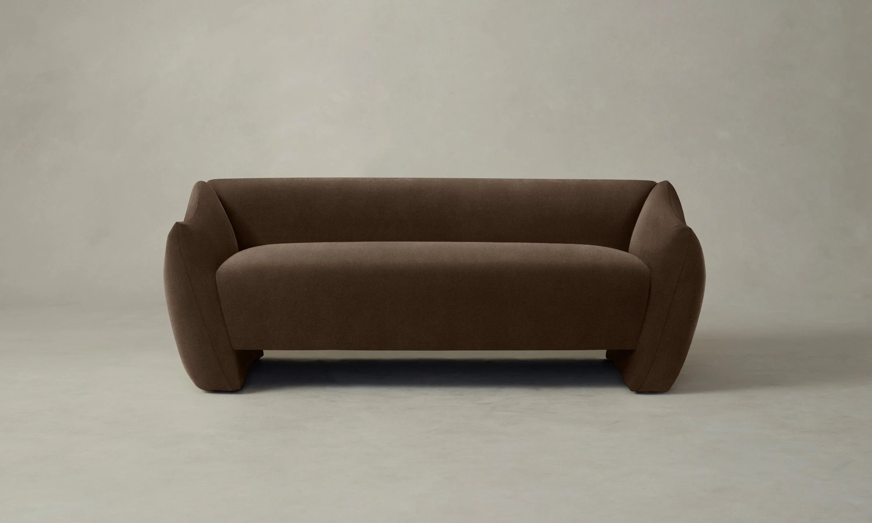 The Bond Settee - Performance Velvet Bark