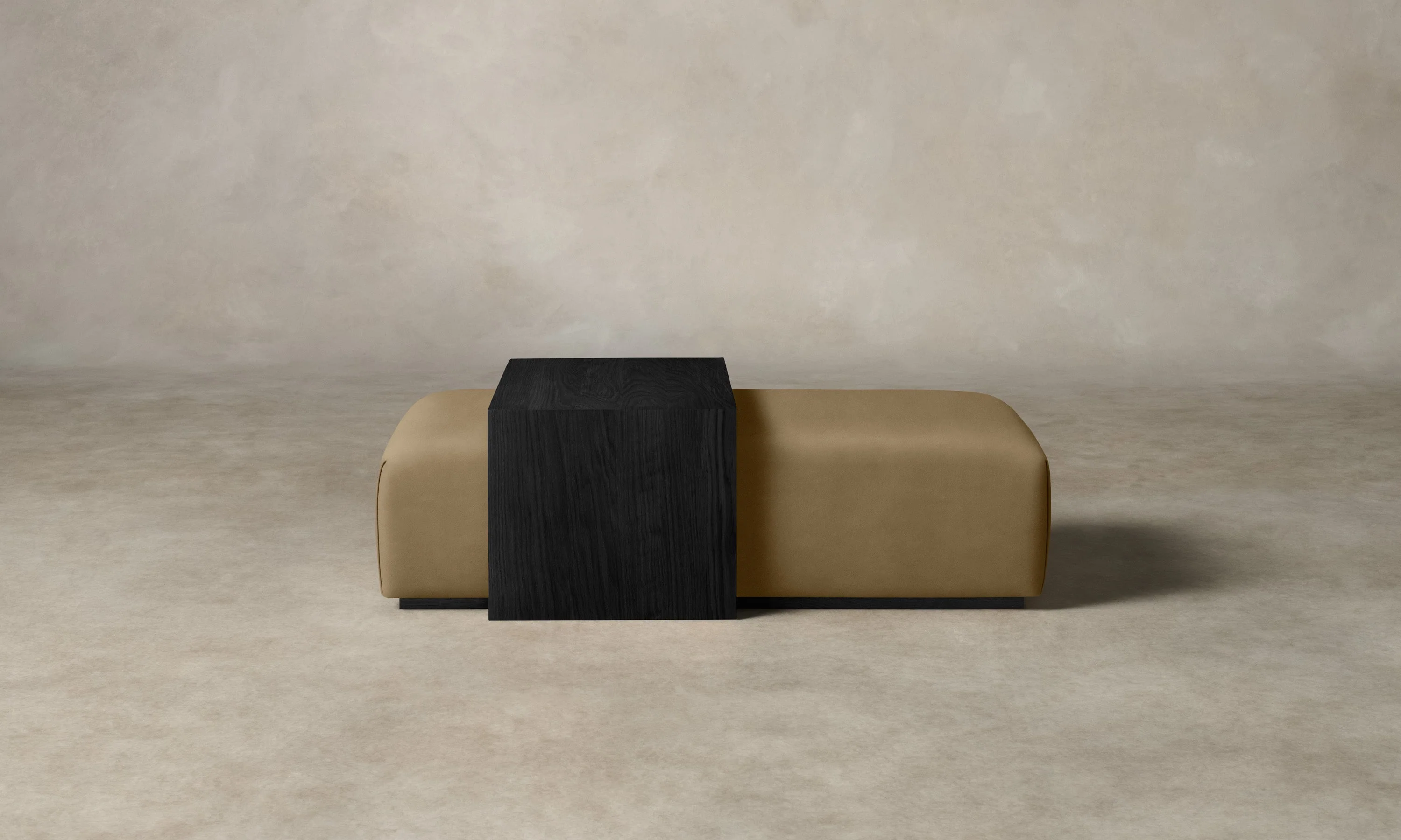 The Bowery Ottoman - Costa Leather Portobello - Image 3