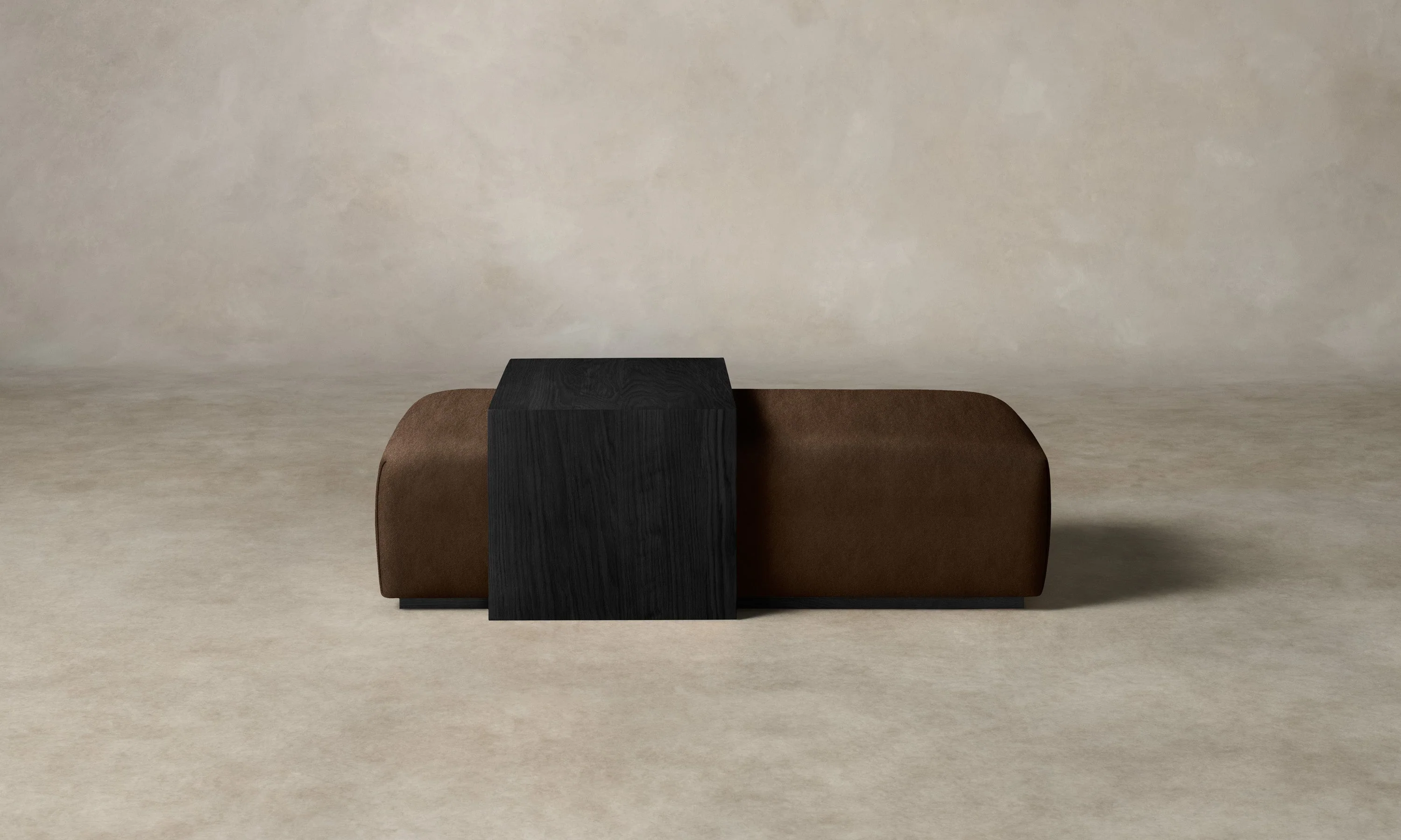 The Bowery Ottoman - Performance Velvet Bark - Image 3