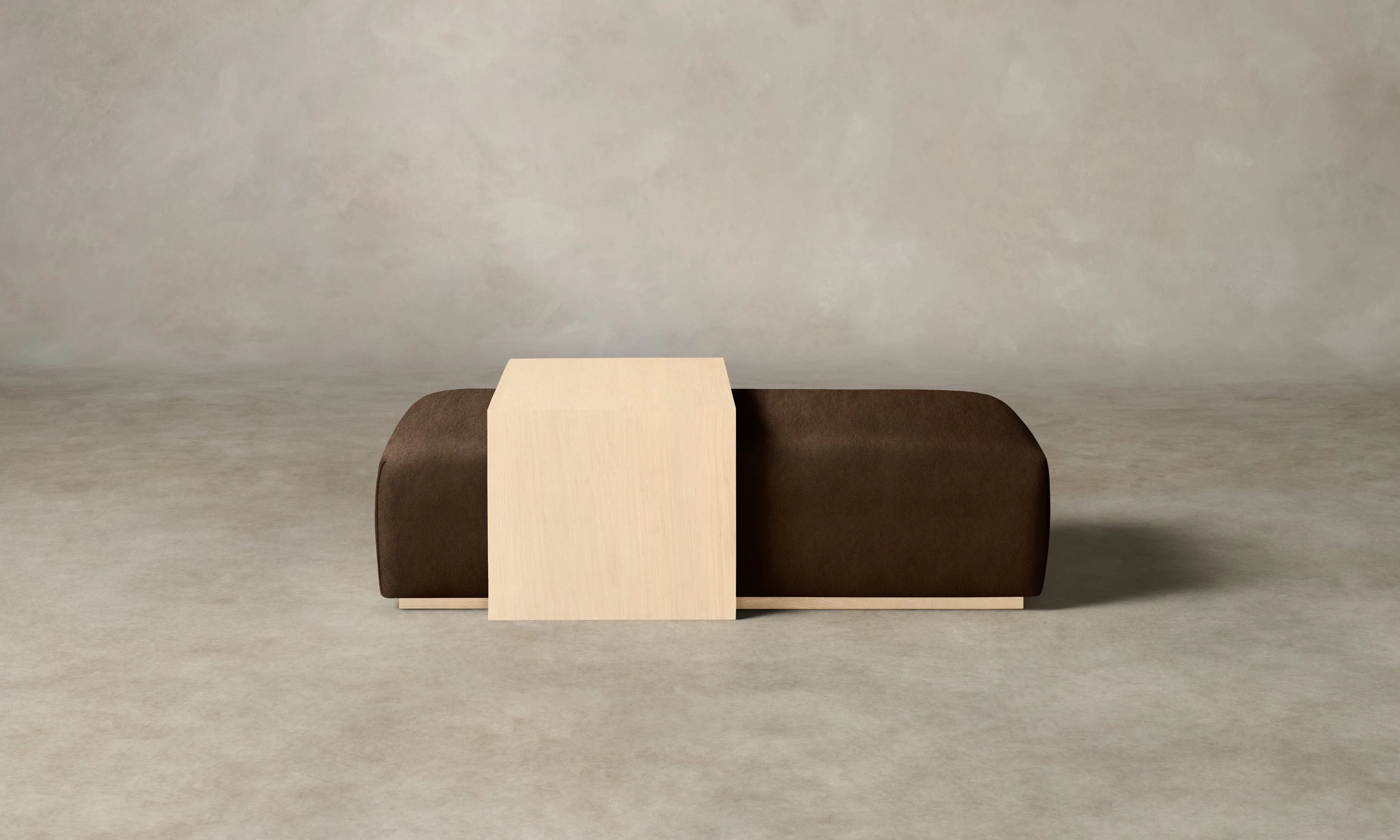 The Bowery Ottoman - Performance Velvet Bark - Image 4