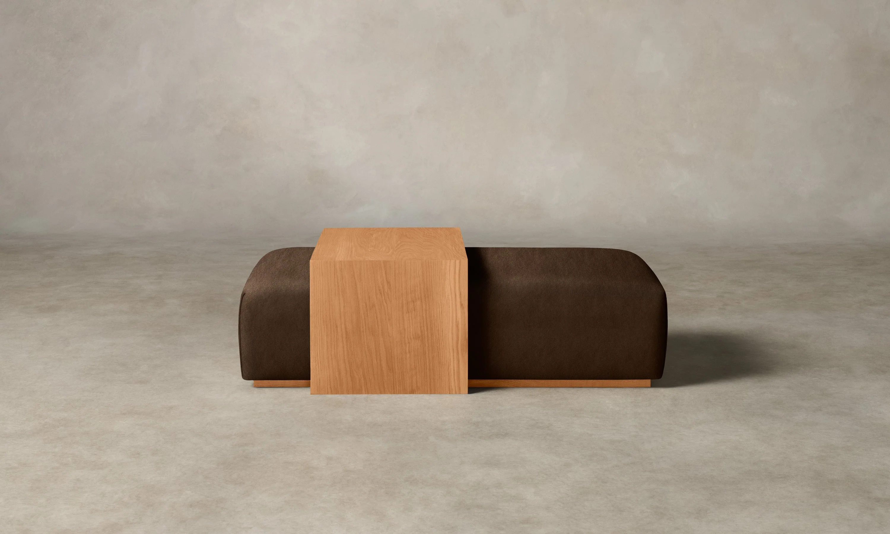 The Bowery Ottoman - Performance Velvet Bark - Image 5