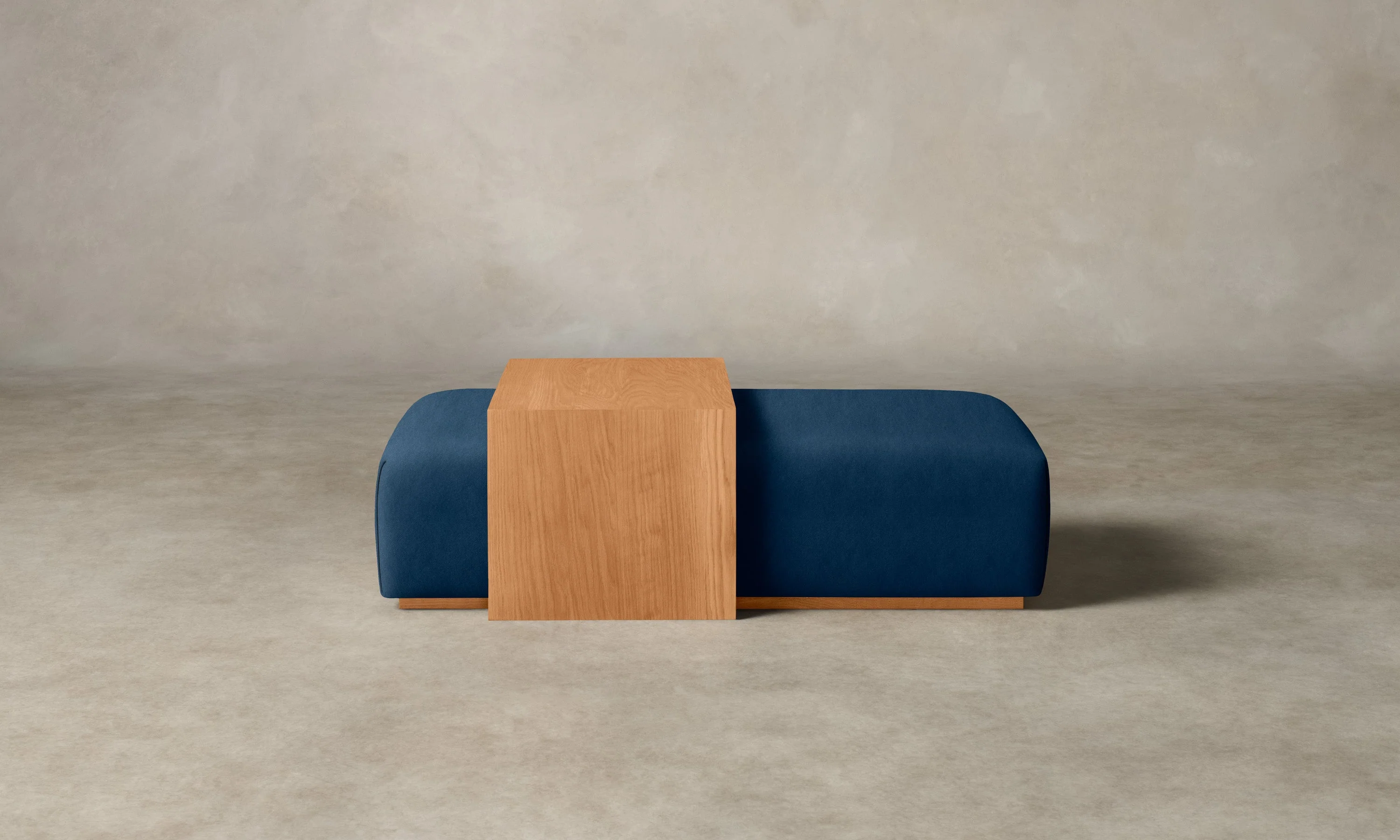 The Bowery Ottoman - Performance Velvet Sapphire - Image 5