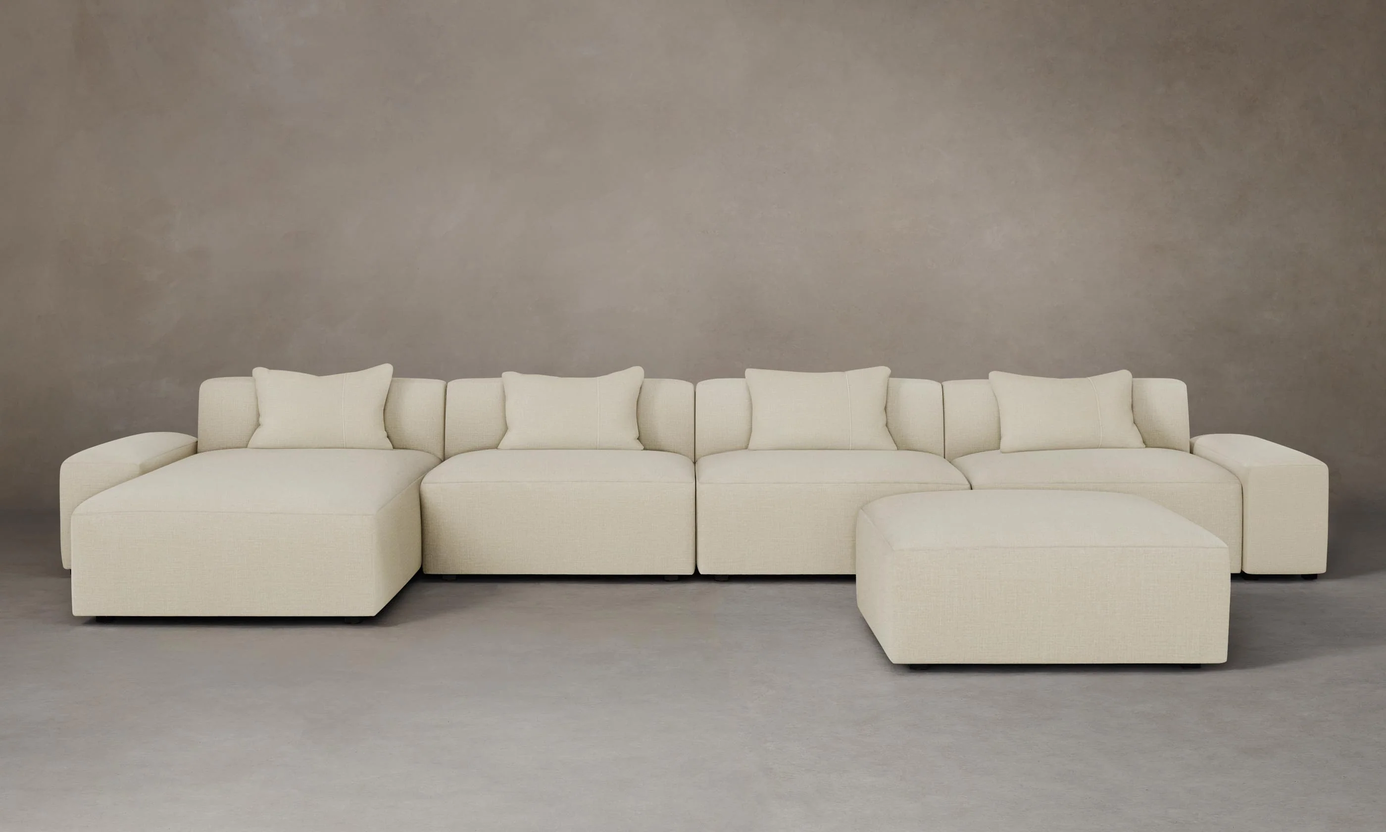 The Breuer Modular Sectional - Performance Linen Weave Prairie