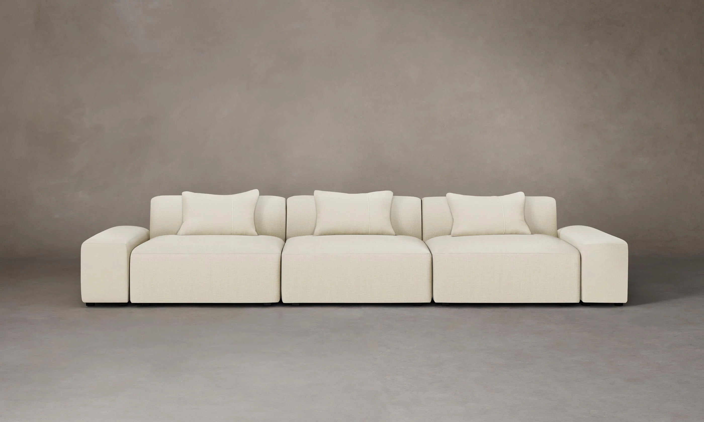 The Breuer Modular Sectional - Performance Linen Weave Prairie - Image 2