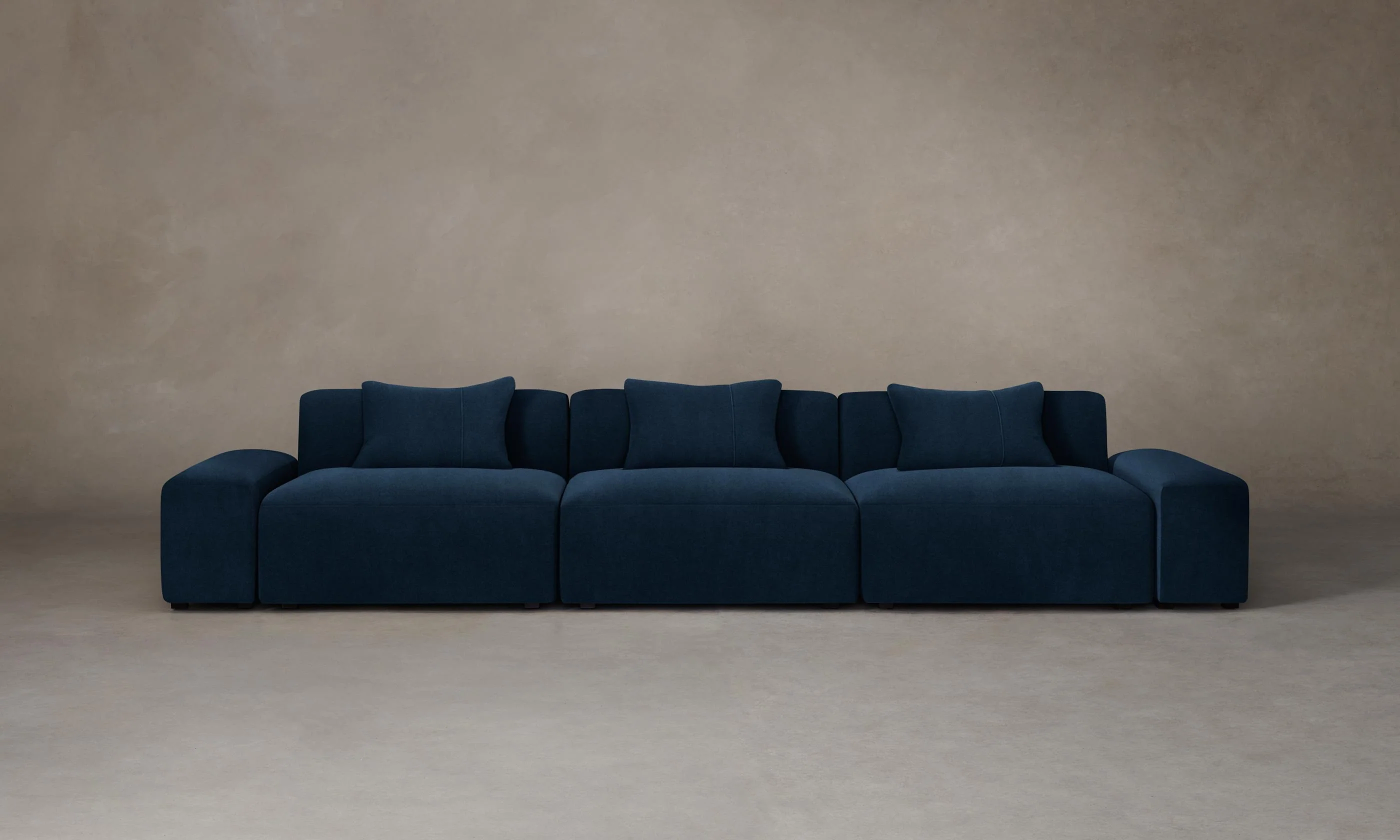 The Breuer Modular Sectional - Performance Velvet Sapphire - Image 4