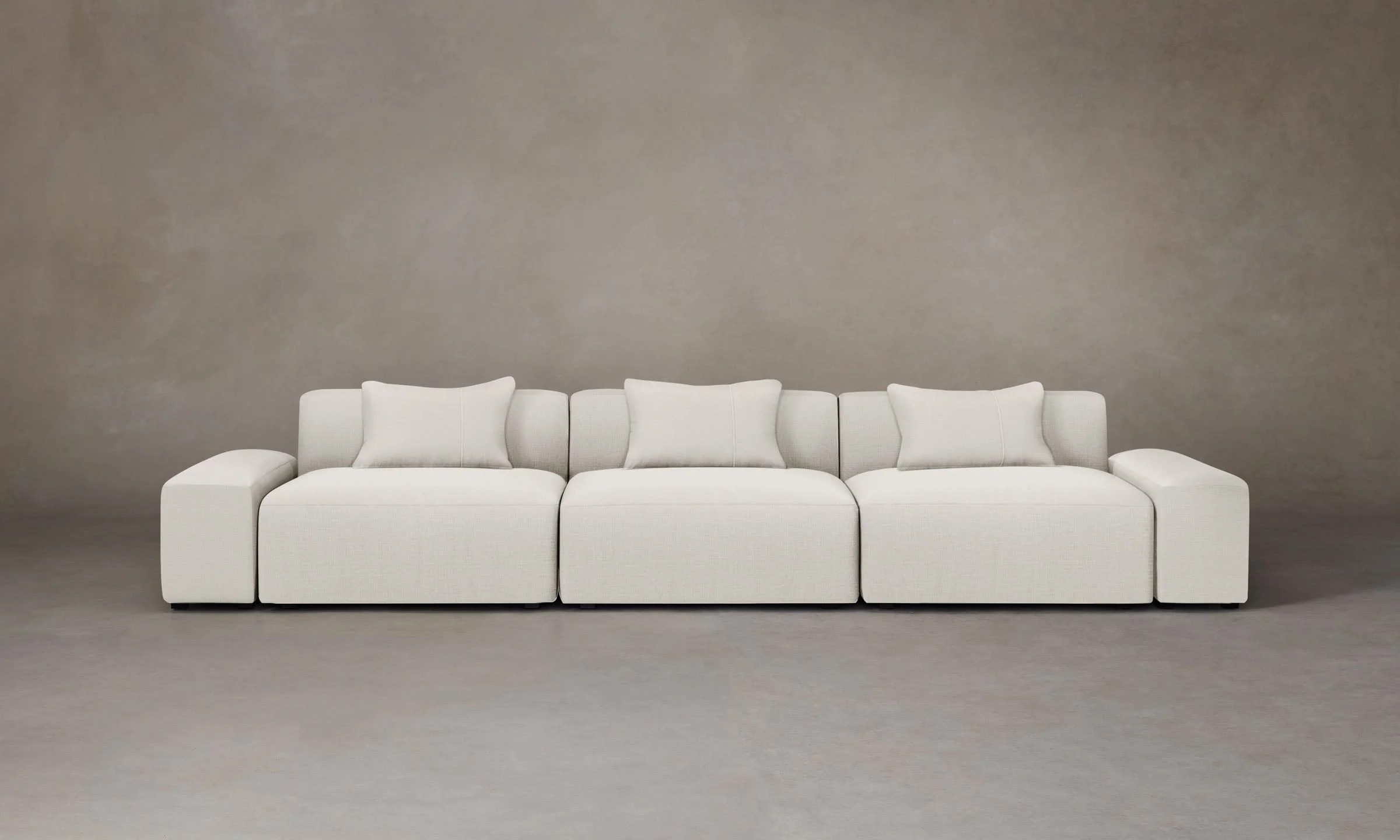 The Breuer Modular Sofa - Italian Brushed Wool Vanilla